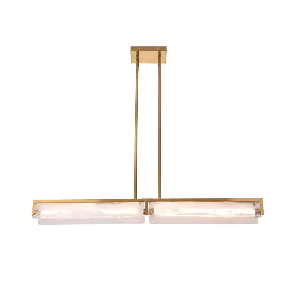 satin brass chandeliers