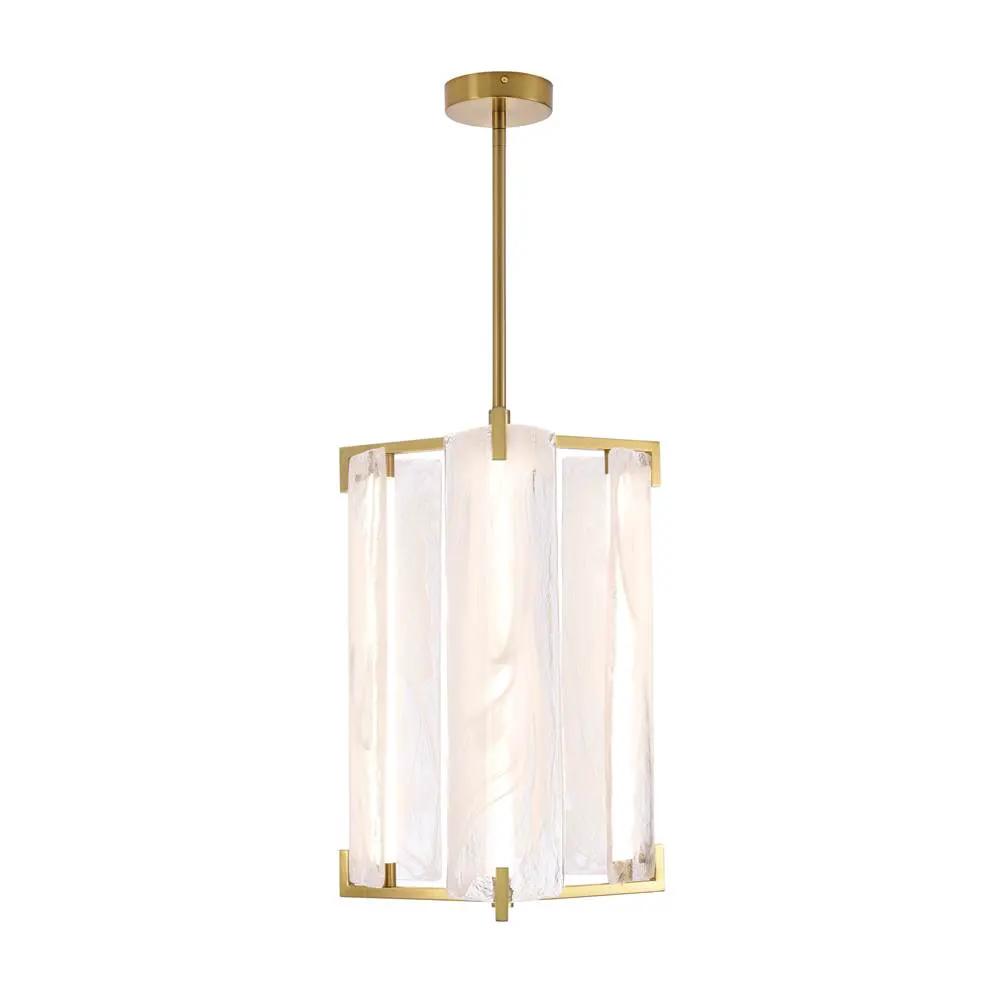 satin brass pendant