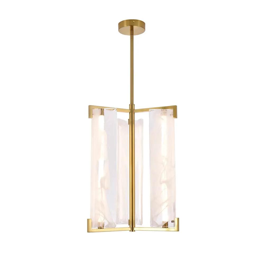 satin brass pendant