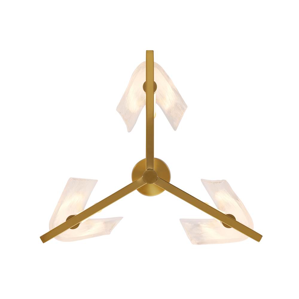 satin brass pendant