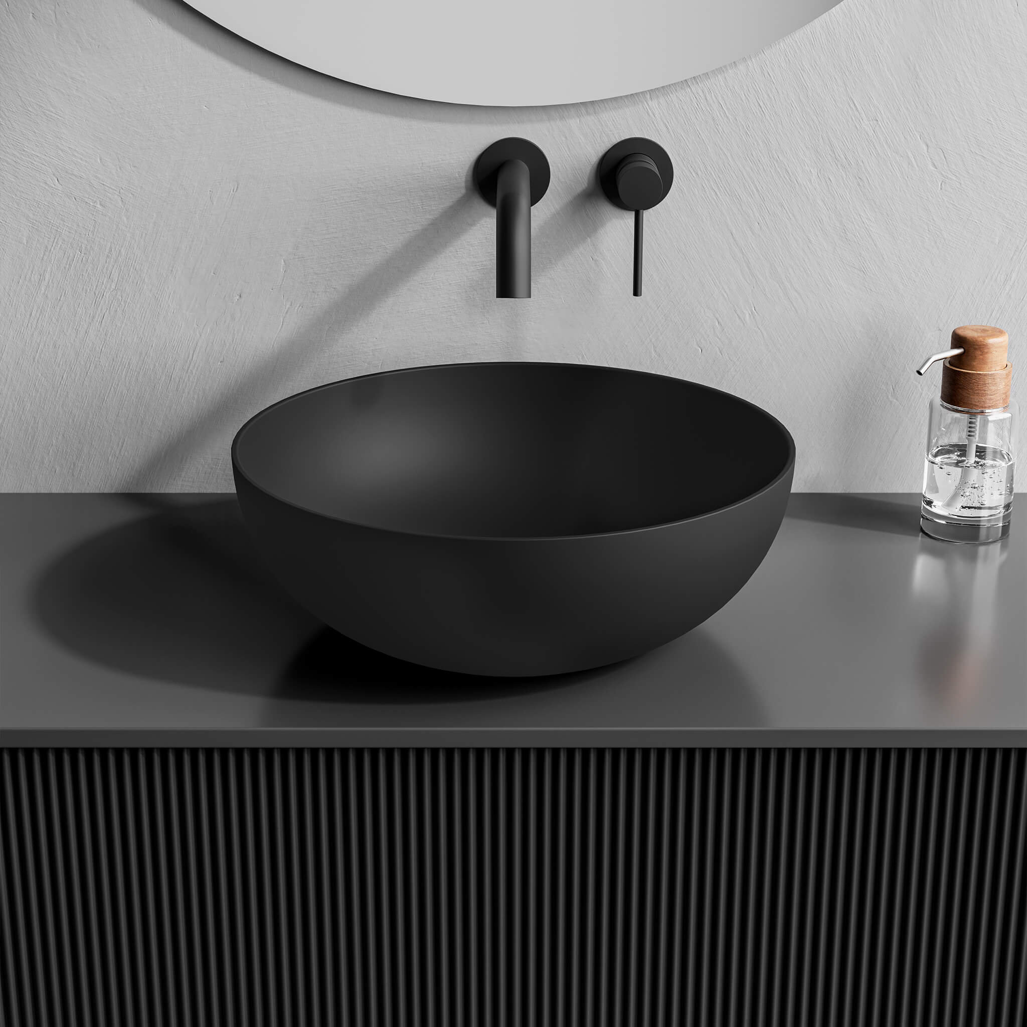 black matte sink