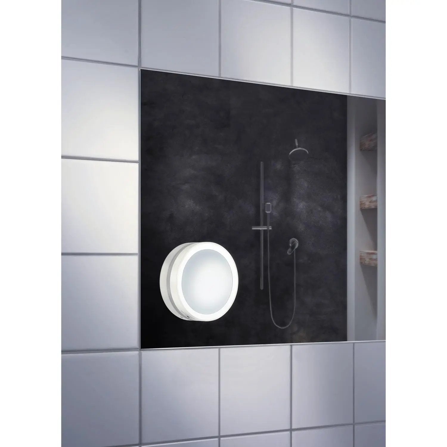 white make-up mirror