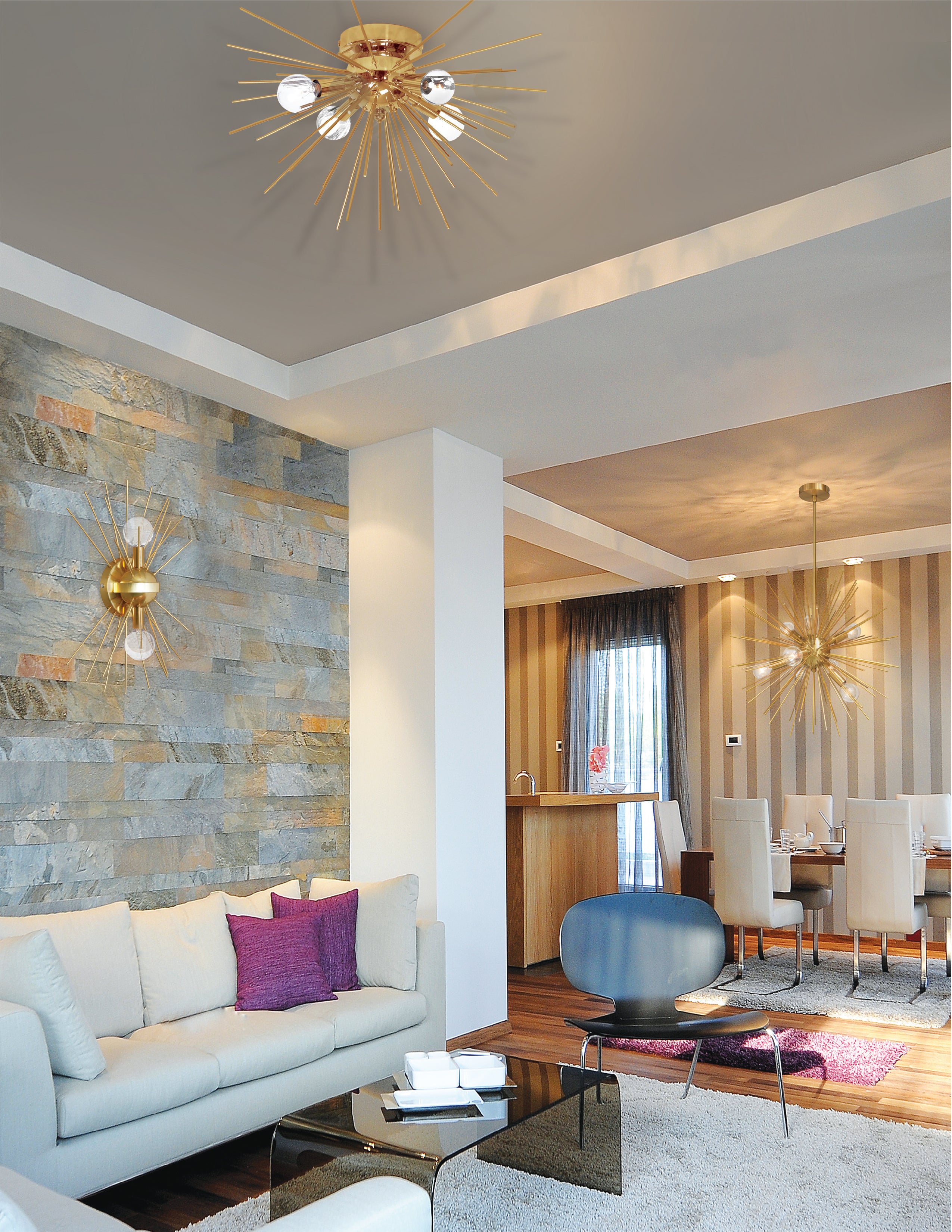 gold and vintage bronze pendants