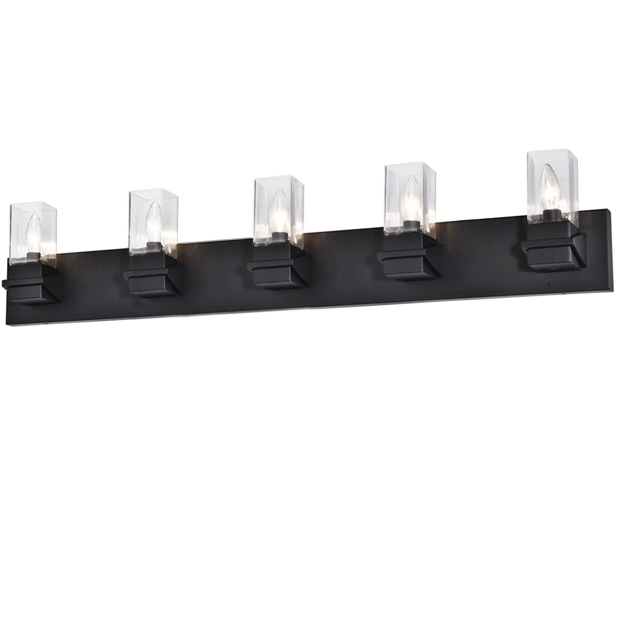 Dainolite 5 Light Incandescent Vanity with Clear Glass by Dainolite