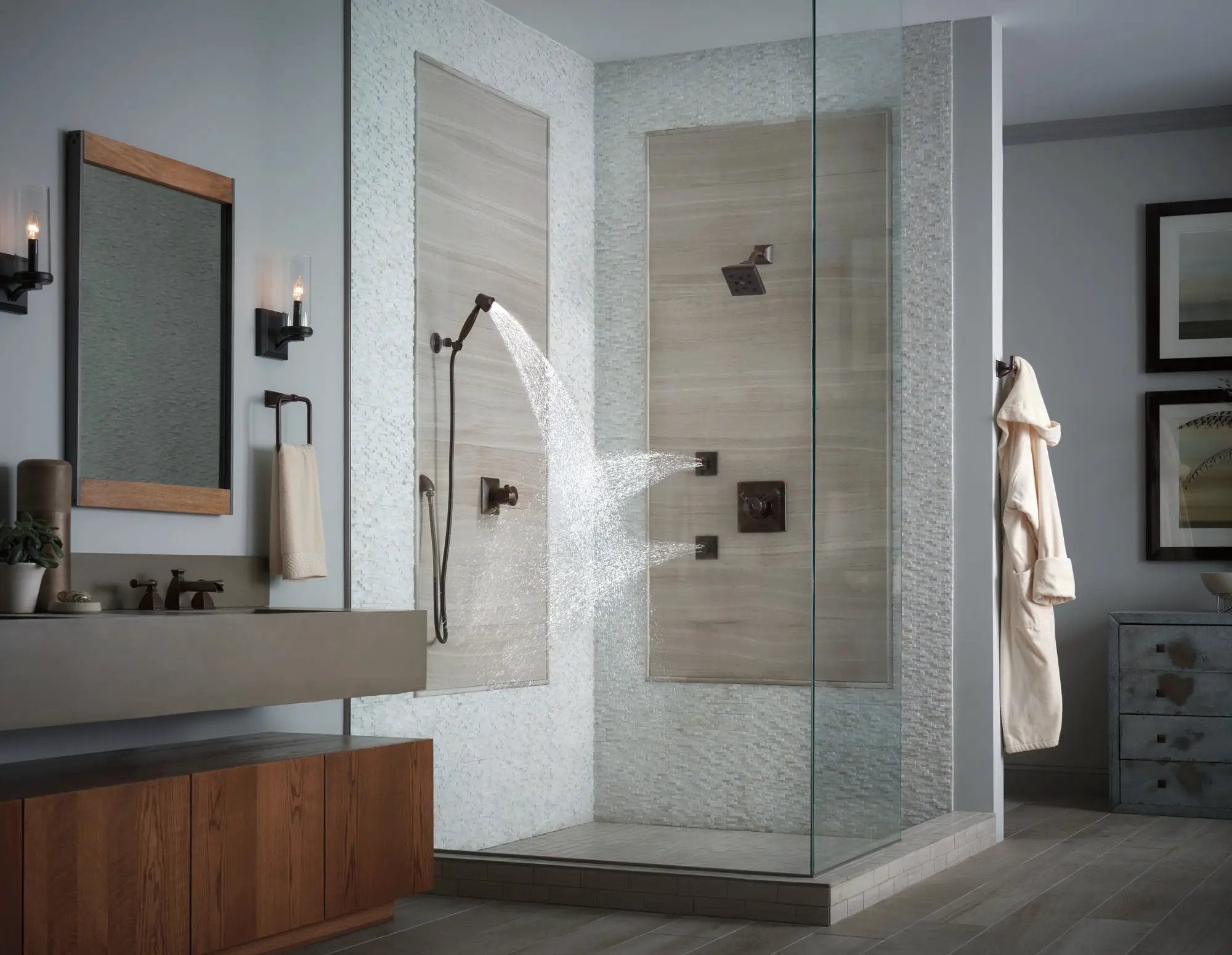 venetian bronze hand shower