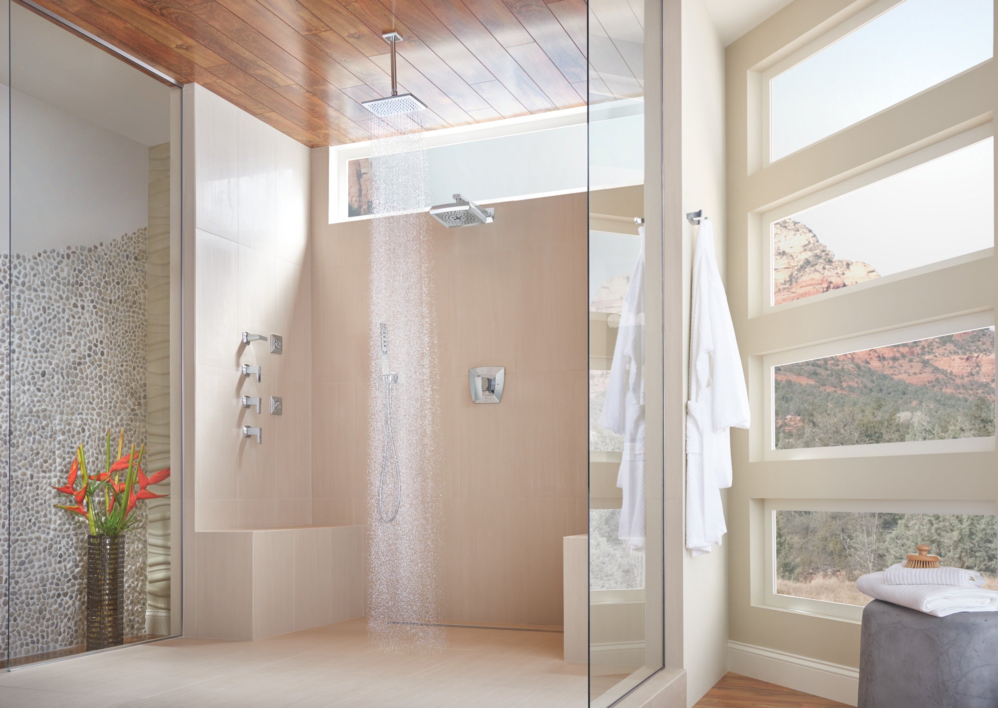 chrome thermostatic valve