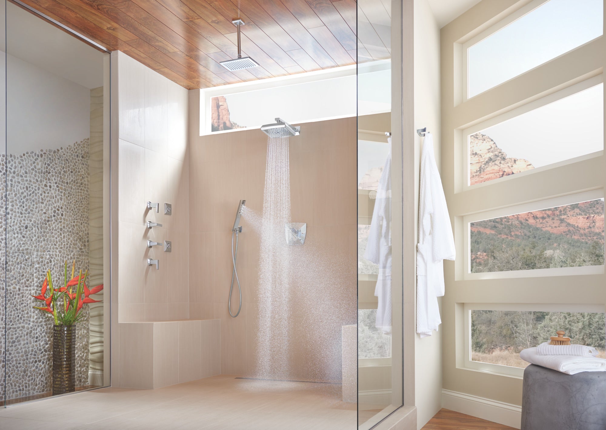 chrome thermostatic valve