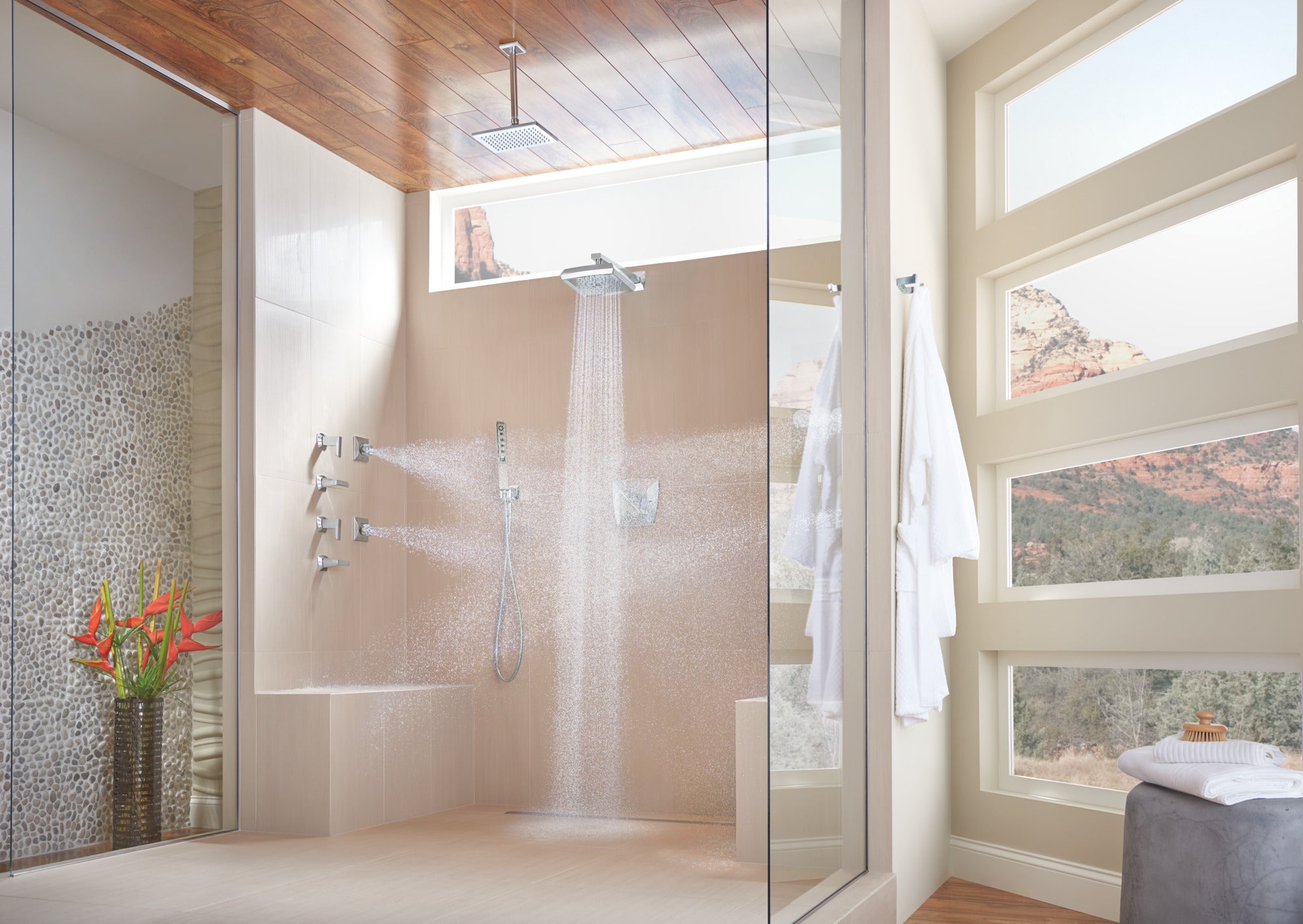 chrome thermostatic valve