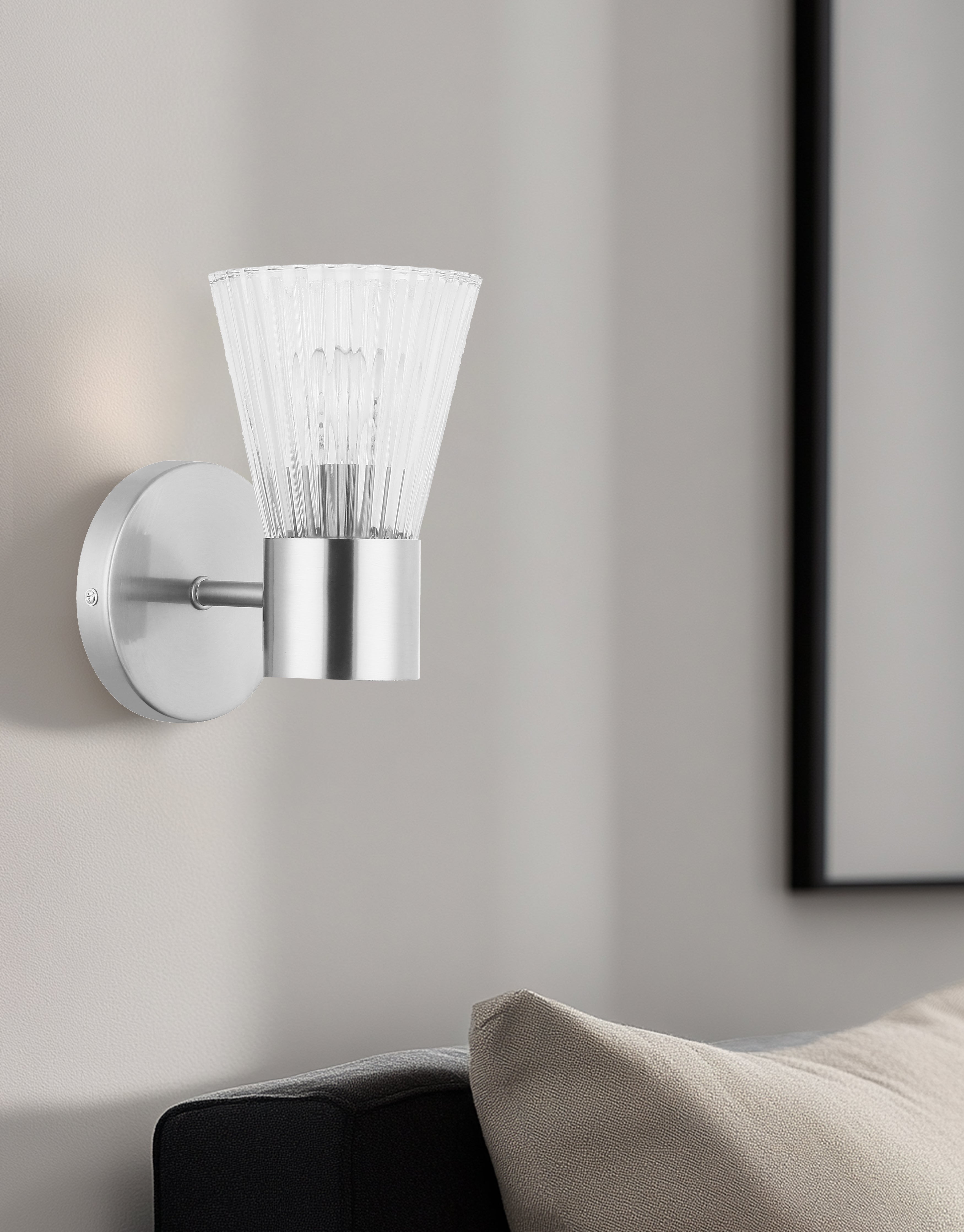 polished chrome wall mount