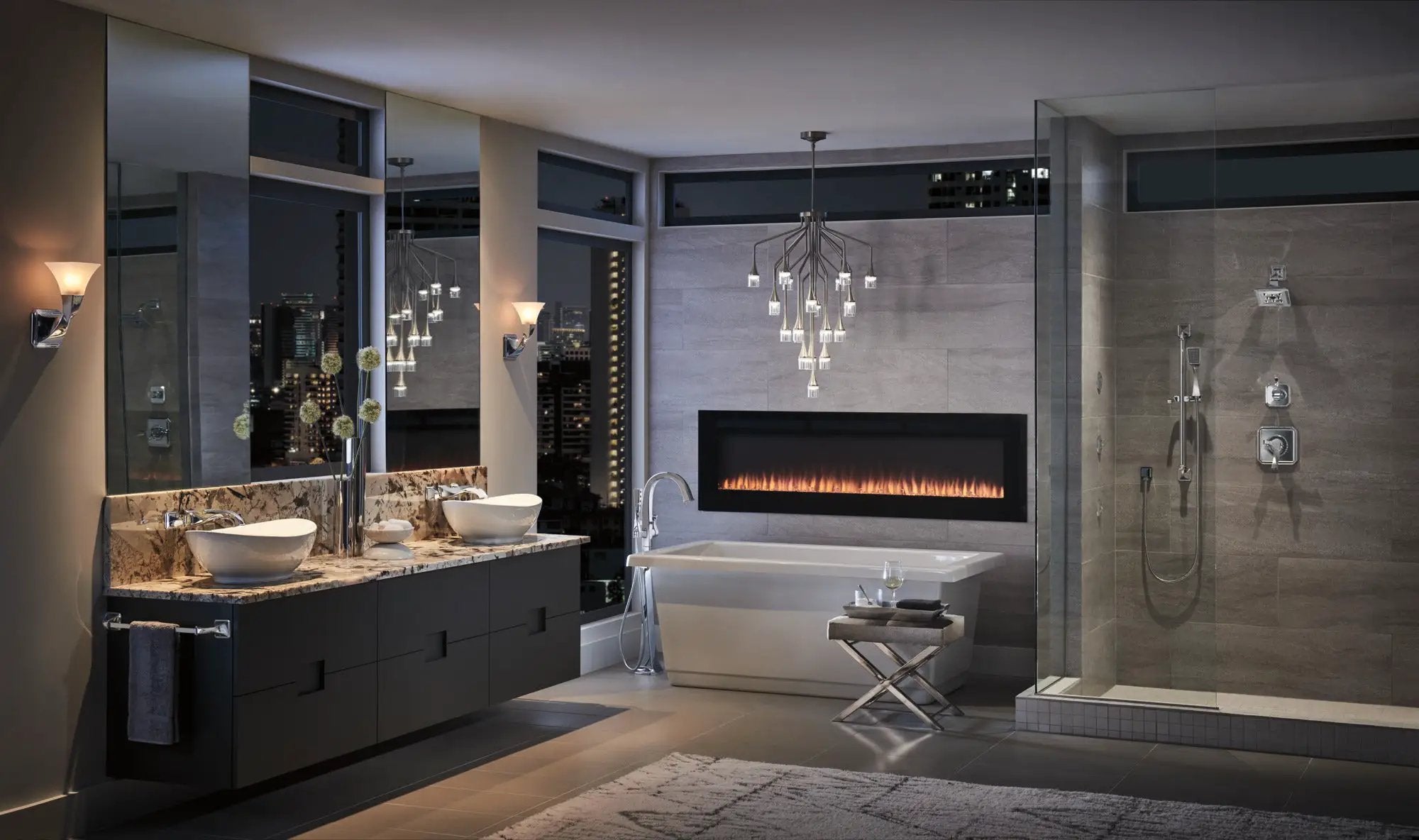 chrome towel bar