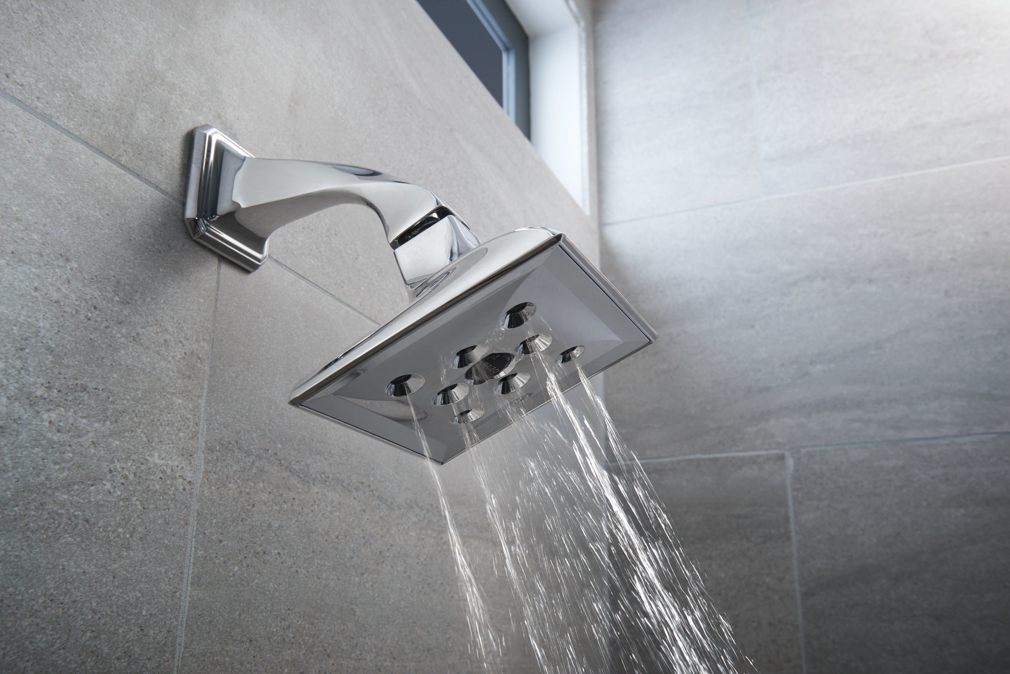 chrome showerhead