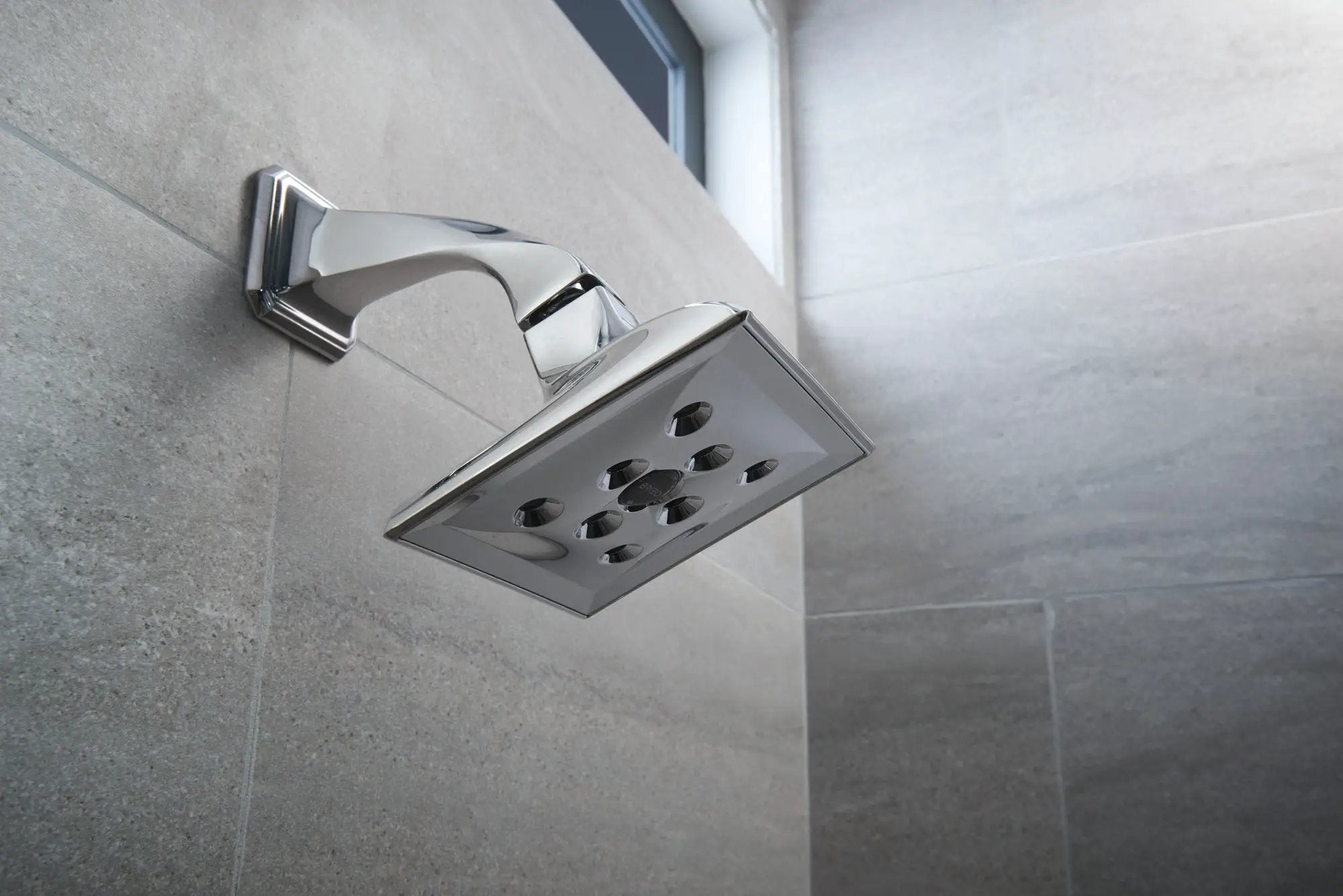 chrome showerhead