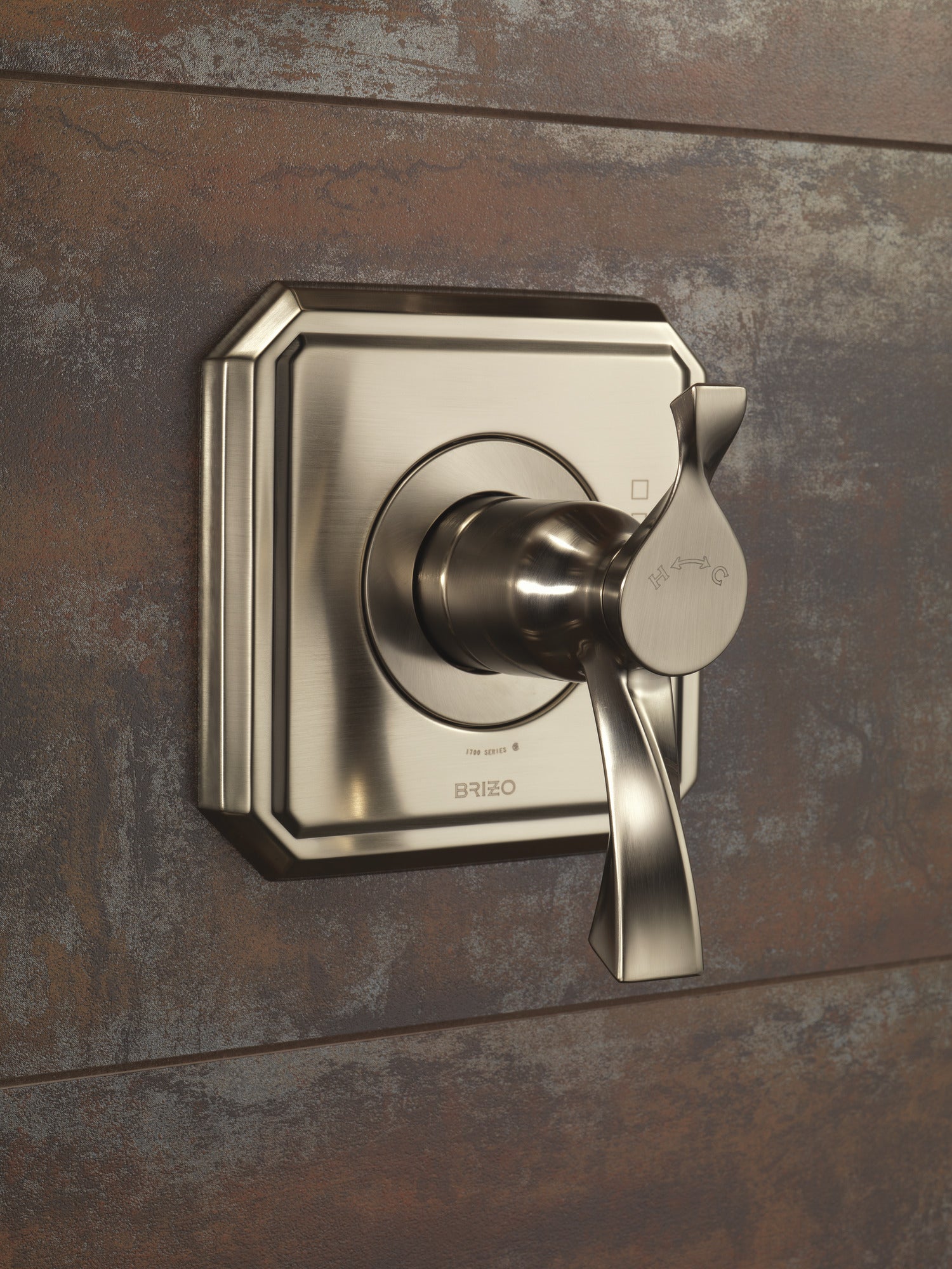 brushed nickel thermostatic valve