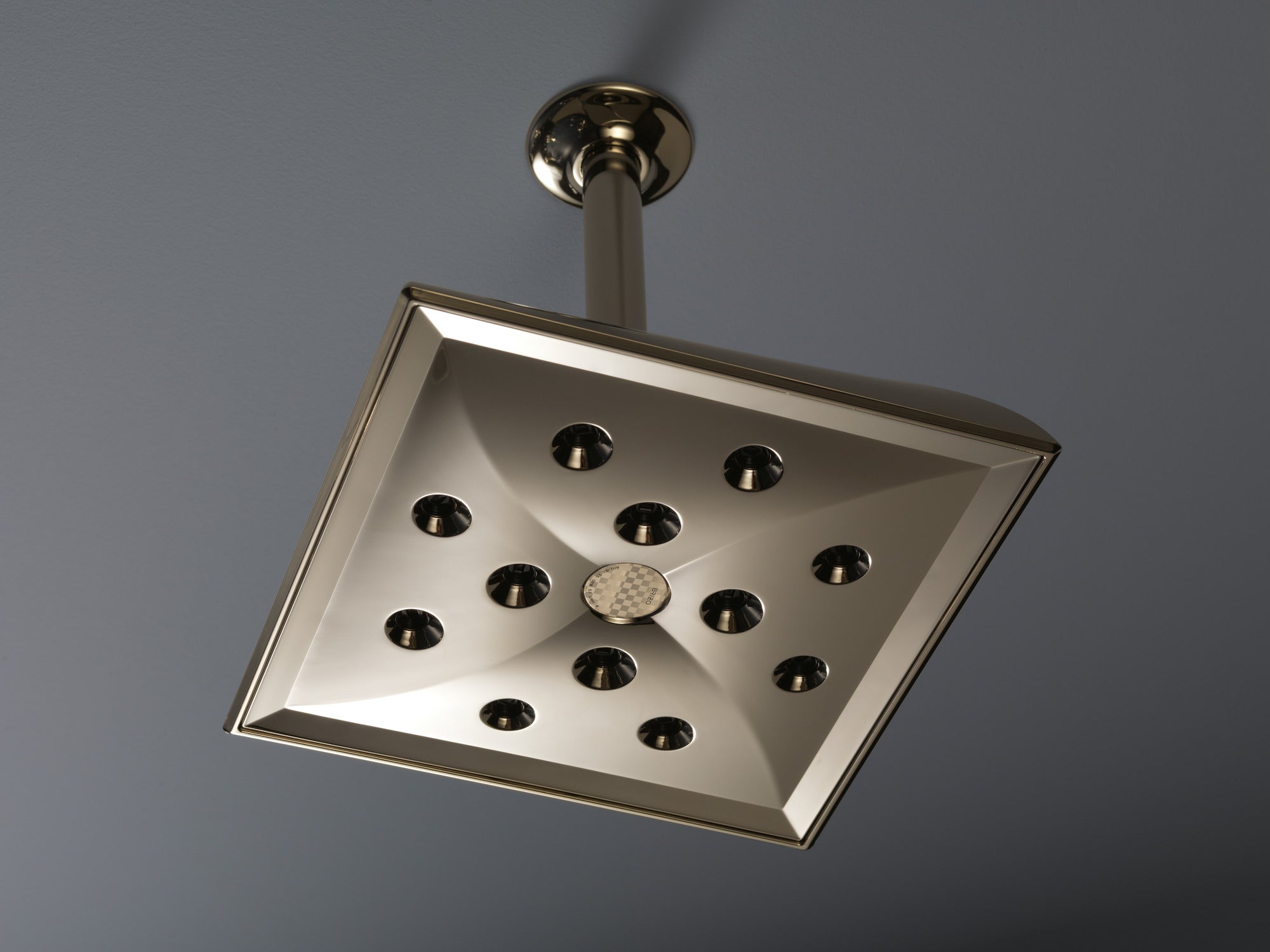 polished nickel showerhead