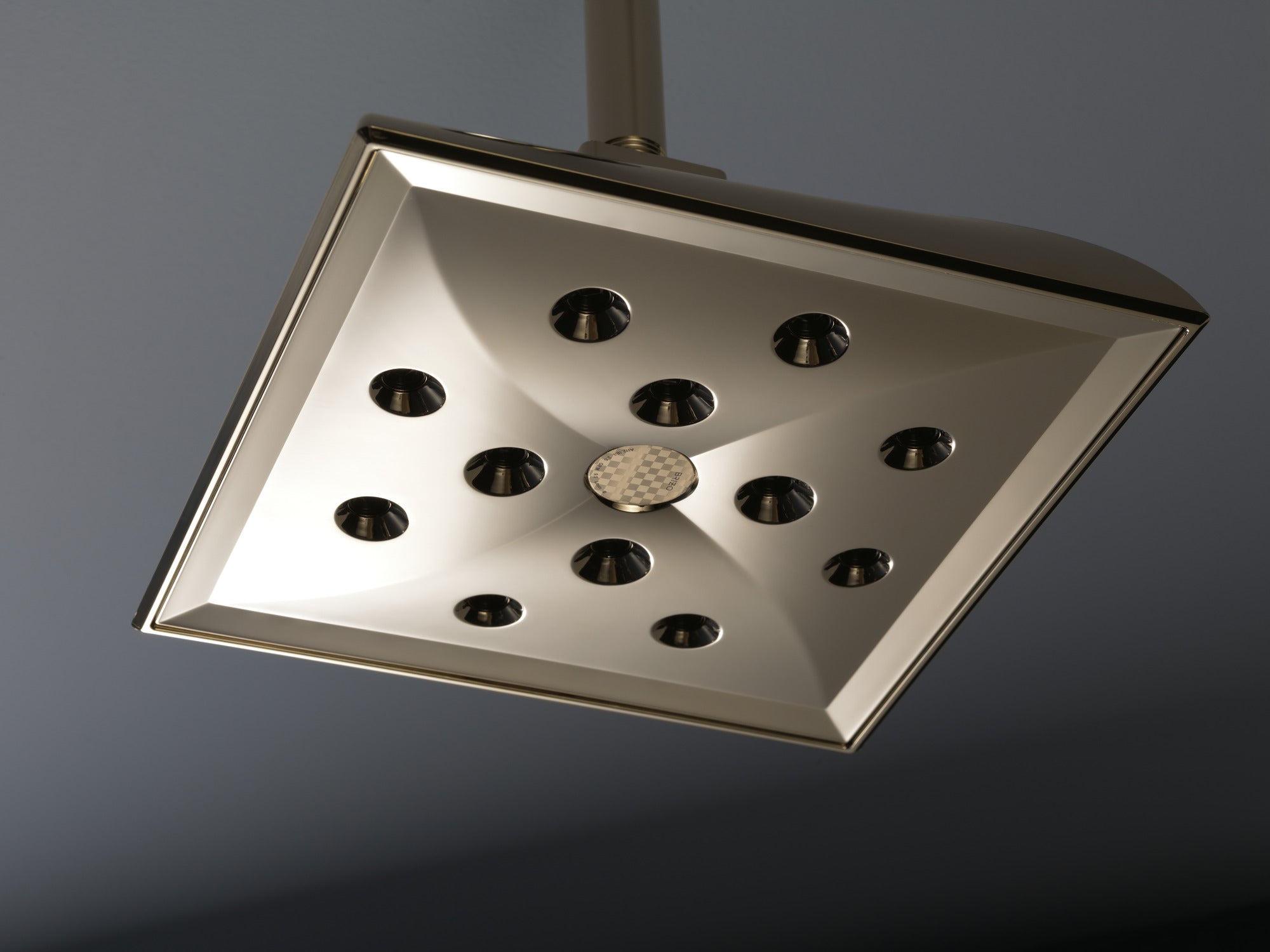 polished nickel showerhead