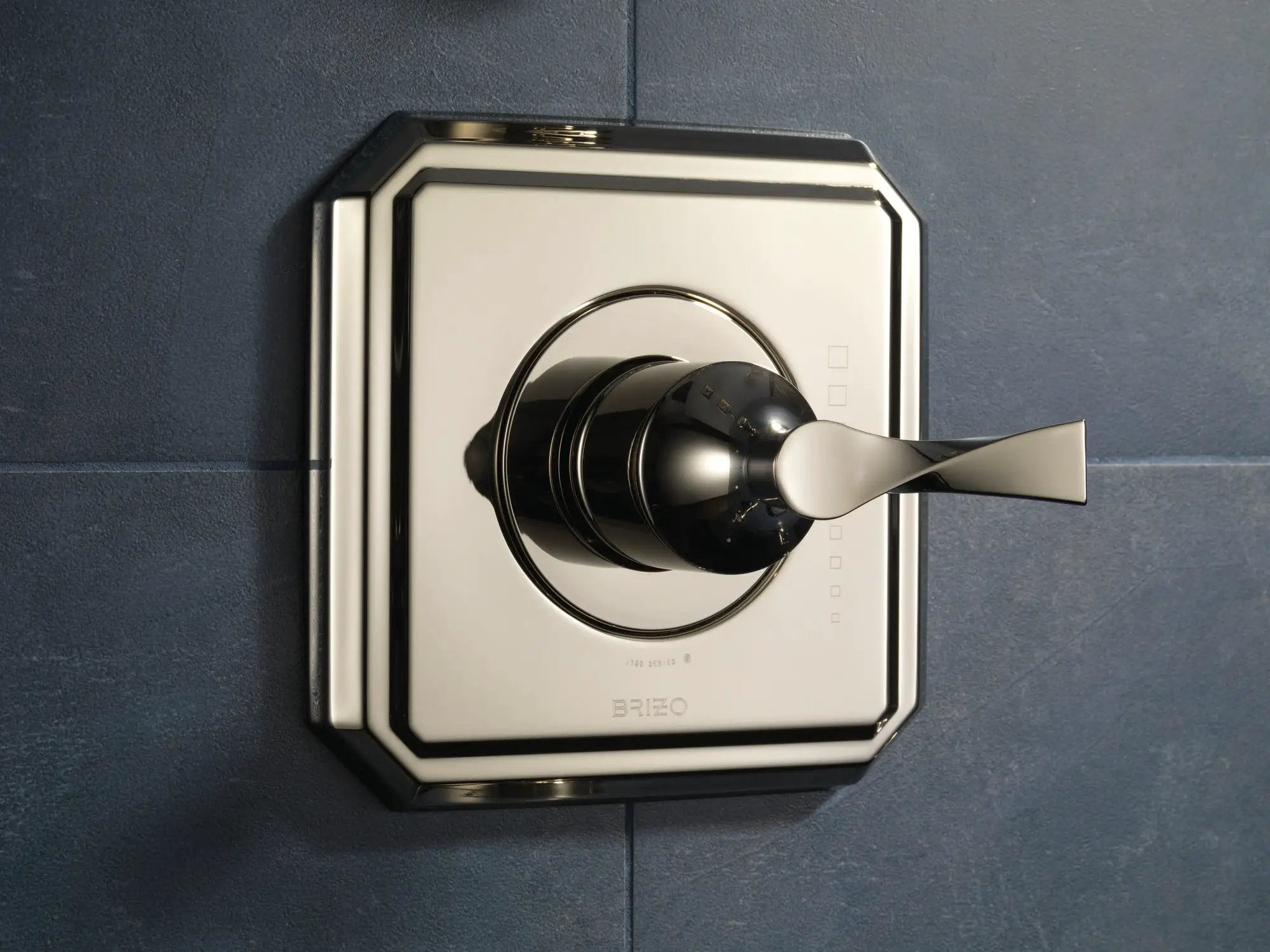 polished nickel thermostatic valve