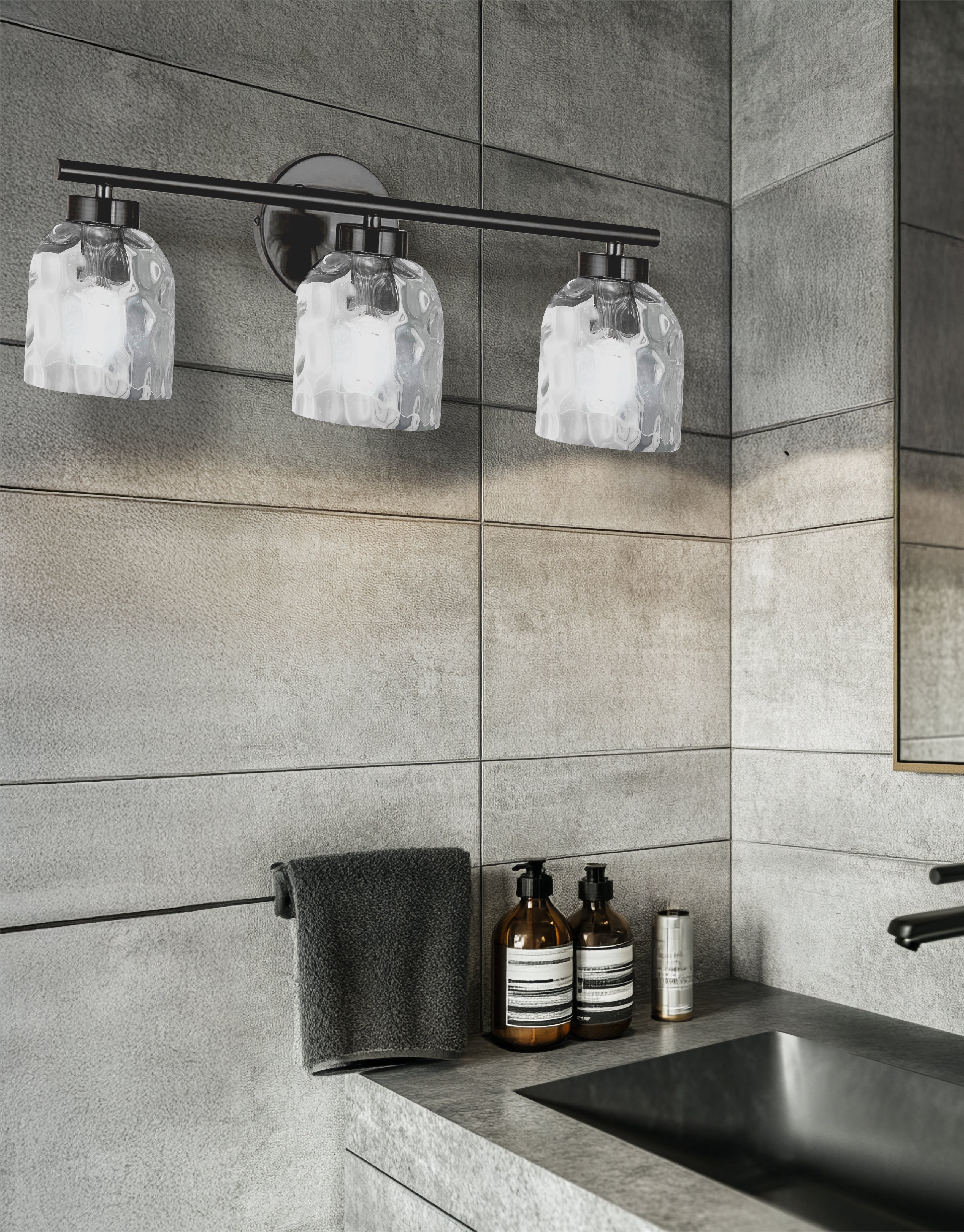 aged brass wall mount