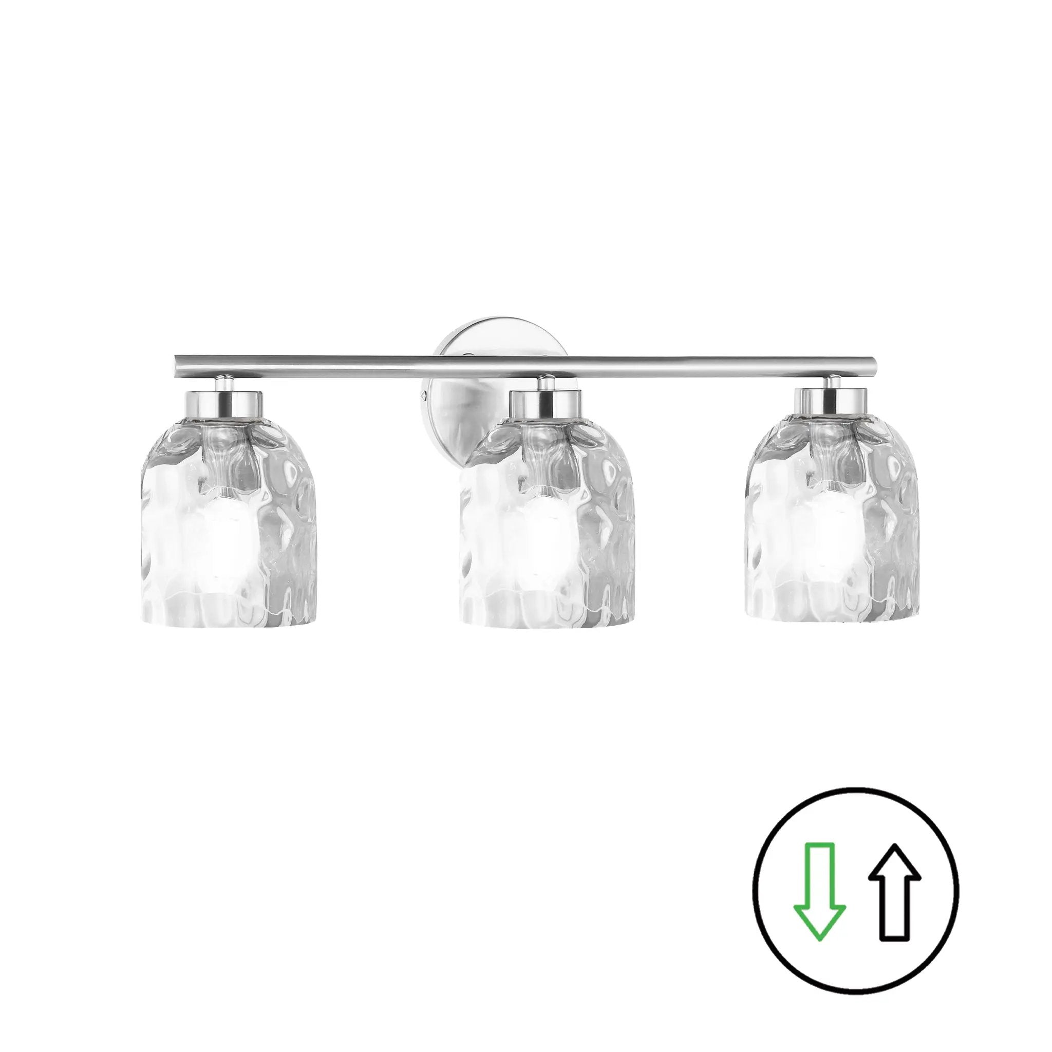 polished chrome wall mount