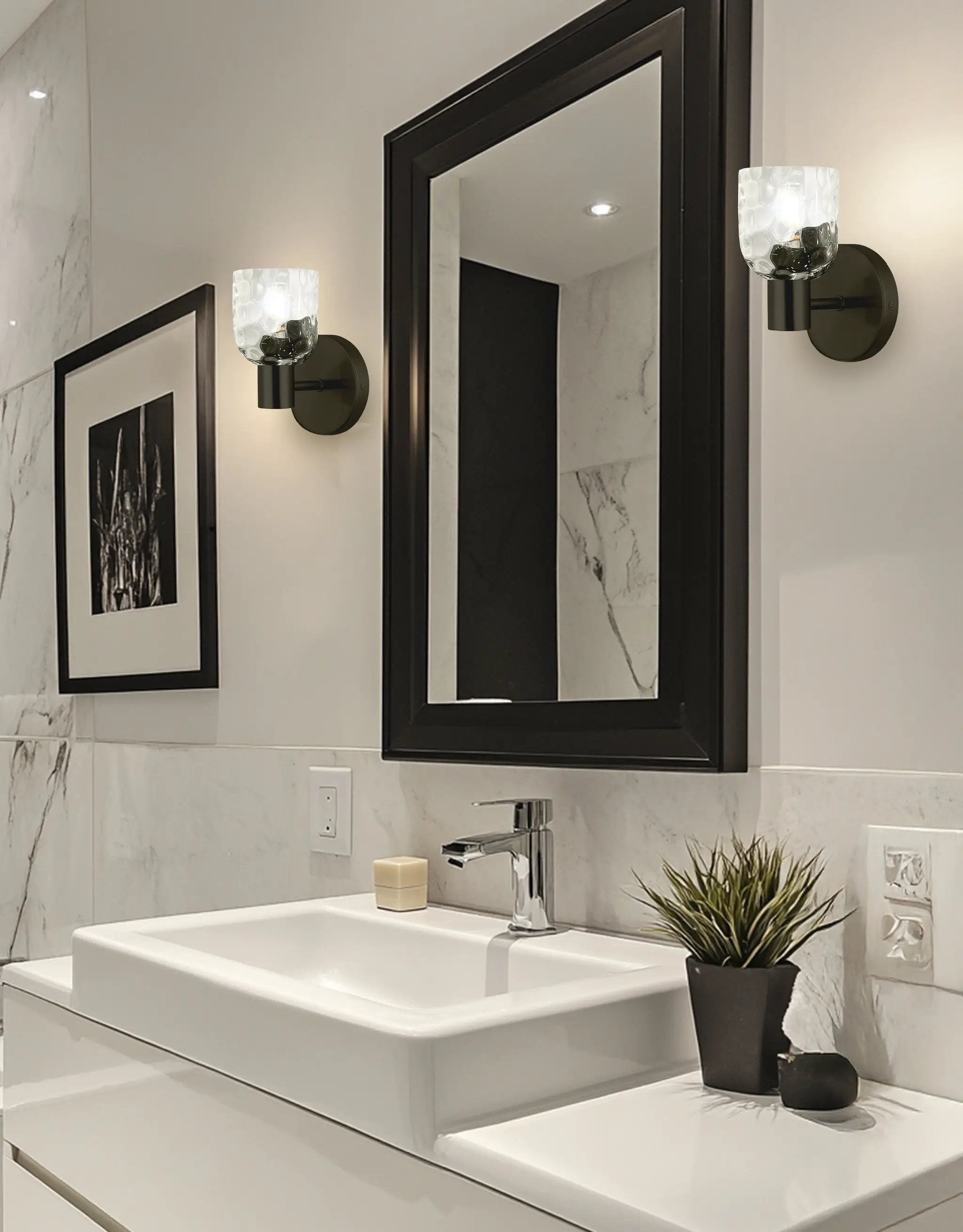 matte black wall mount
