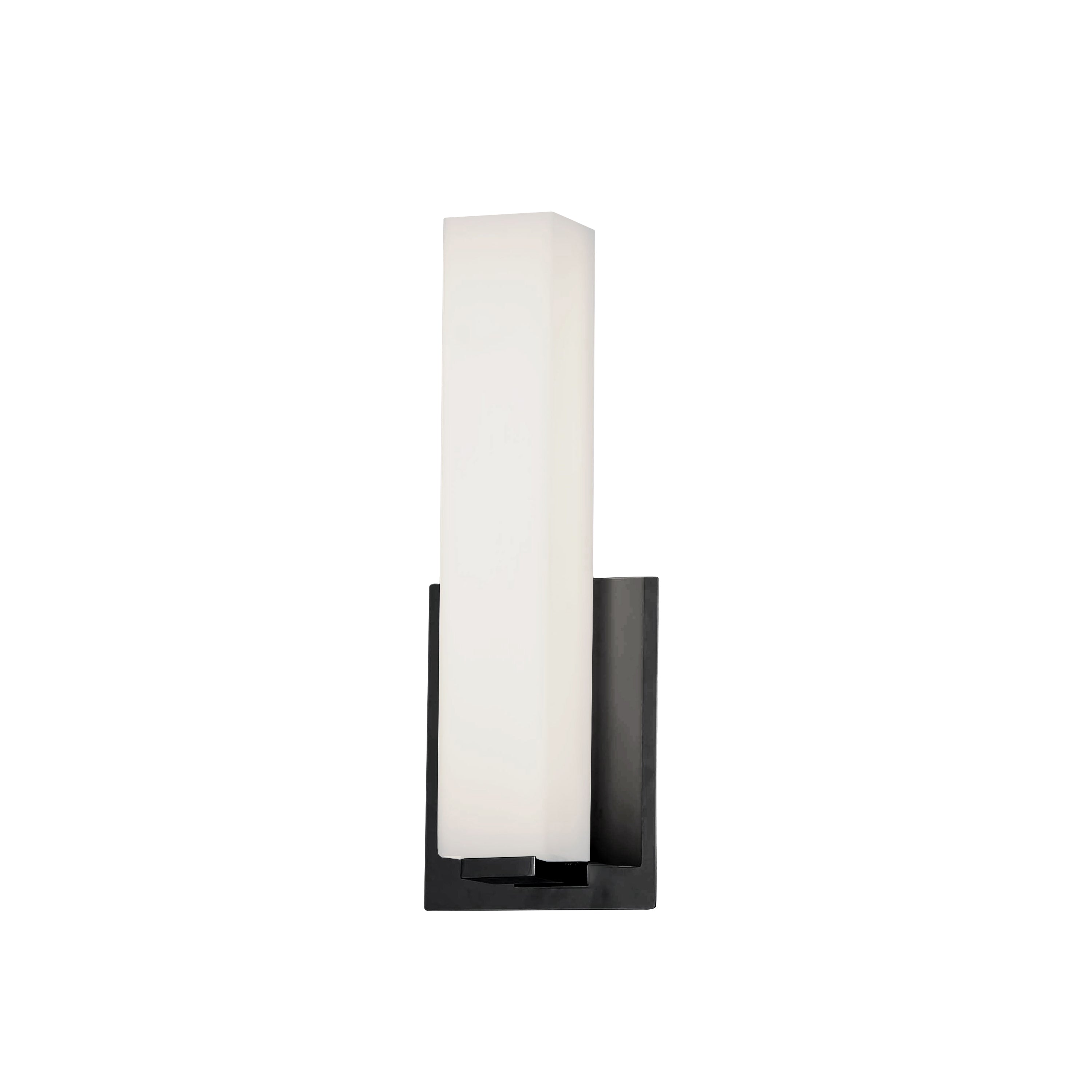 Dainolite 12W Vanity Light with White Glass