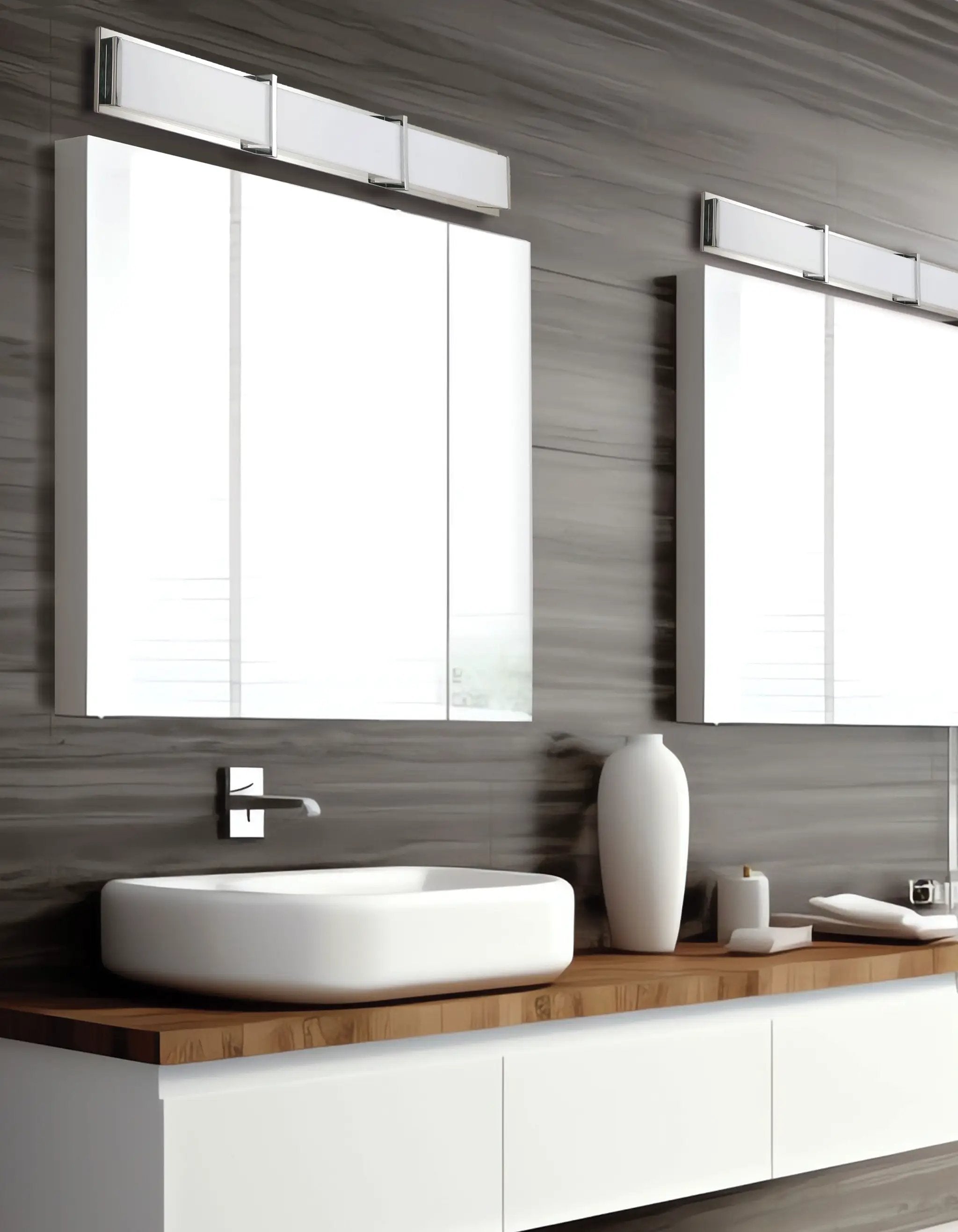 polished chrome wall mount
