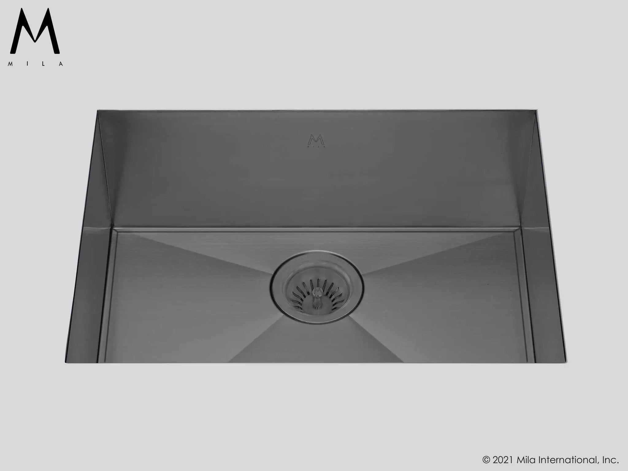 MILA ORION Single Bowl Under Mount 27 x 17 Kitchen Sink by Mila International