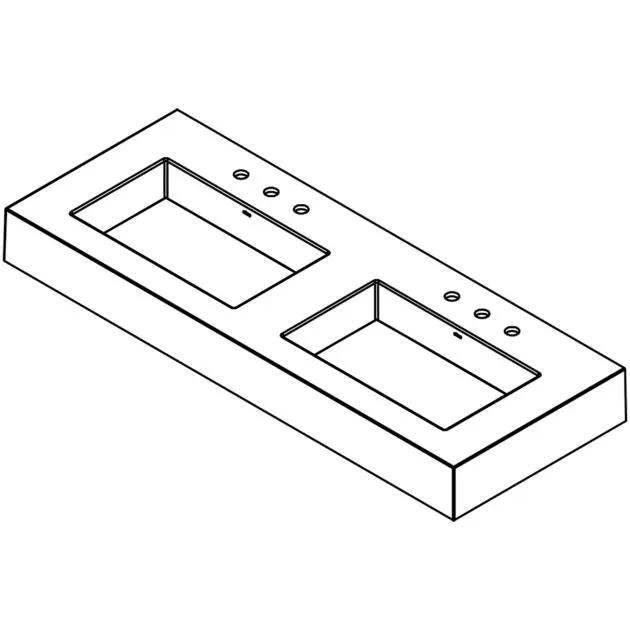 Robern Integrated Basin Vanity Top 60"x 6"x 23" by Robern