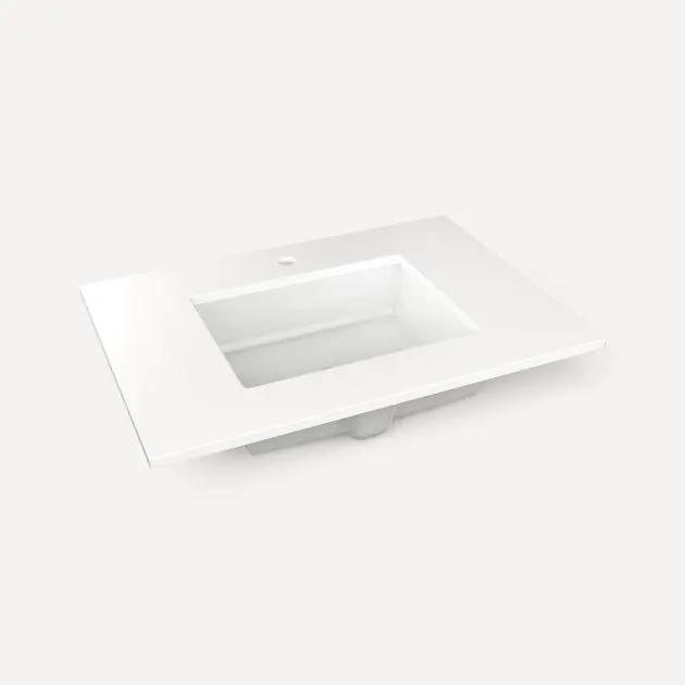 Robern Quartz Stone Vanity Top, 31"x 3/4"x 22"Center Undercounter Single Hole Sink by Robern