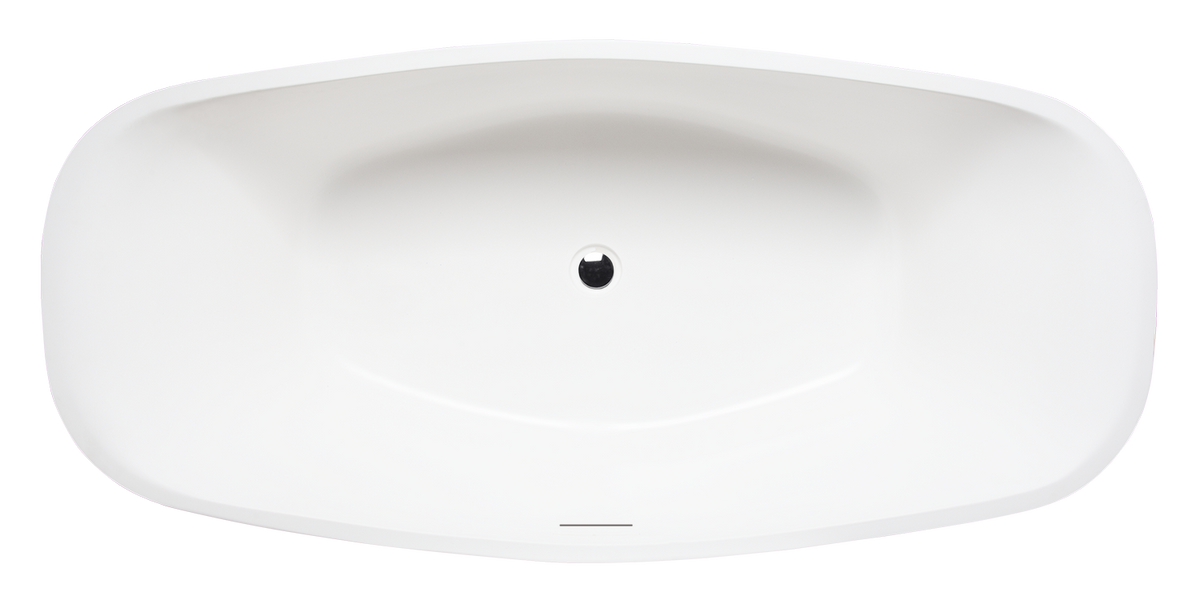 matte white freestanding bathtub