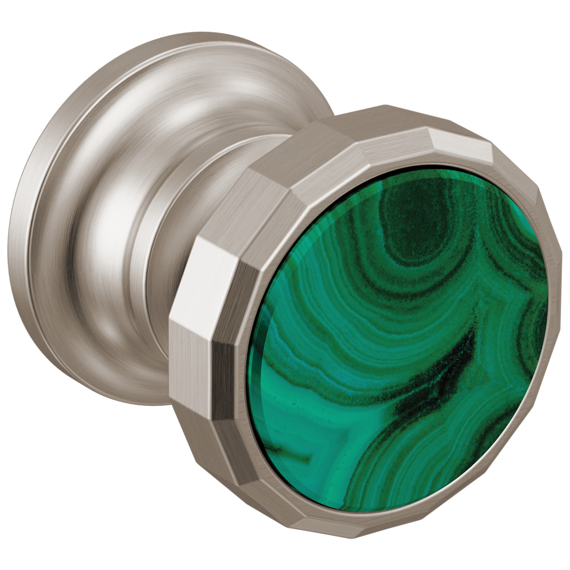 Brizo Beauclere Wall Mount Lavatory Wheel Handle Kit with Malachite Insert by Brizo