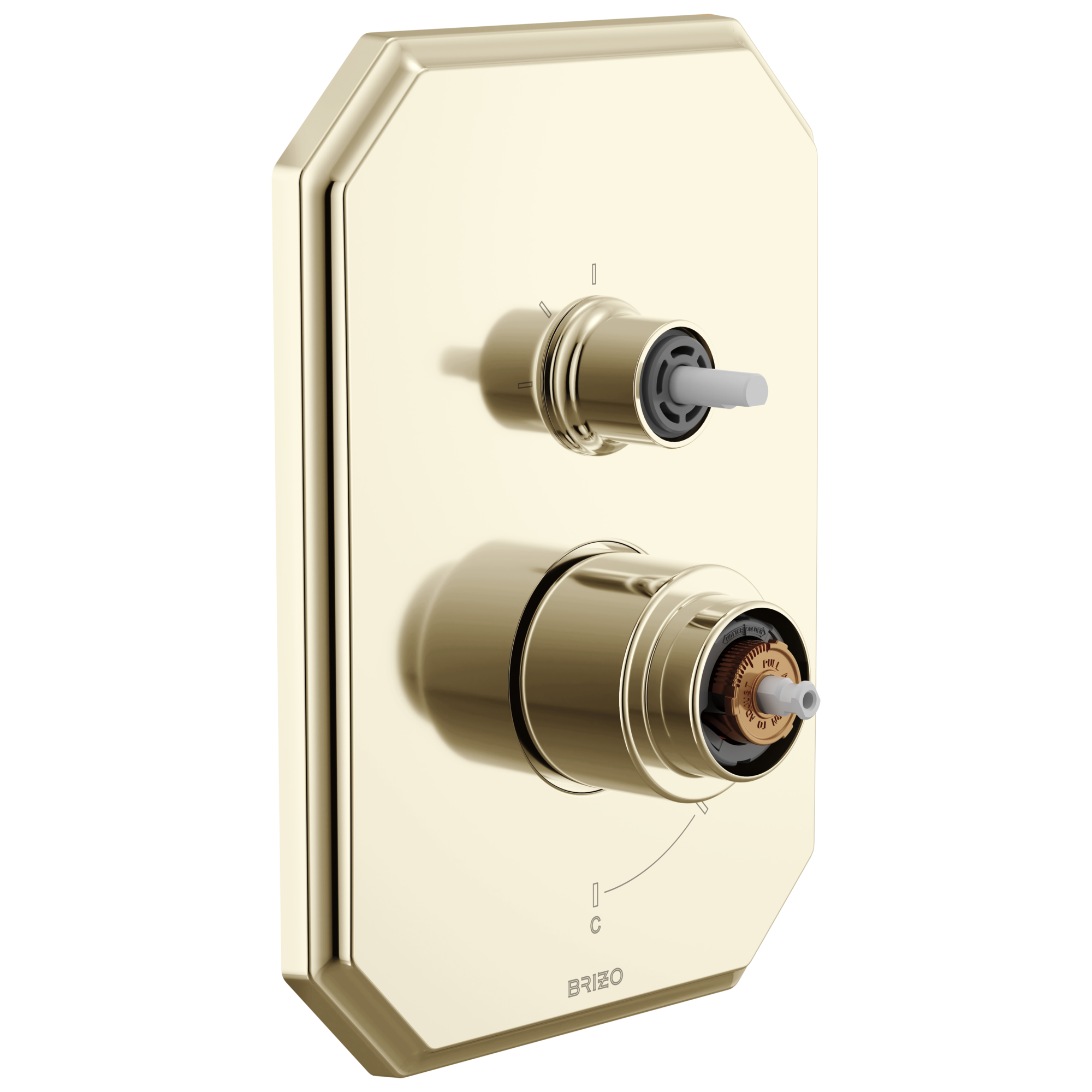 Brizo Beauclere Pressure Balance Valve with Integrated 3-Function Diverter Trim - Less Handles by Brizo
