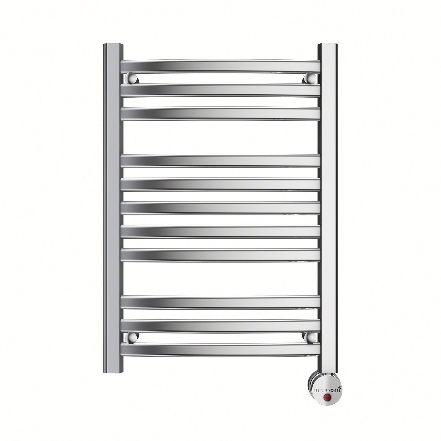 polished chrome towel warmer