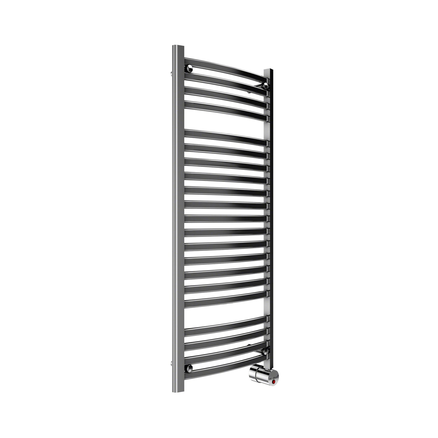 polished chrome towel warmer