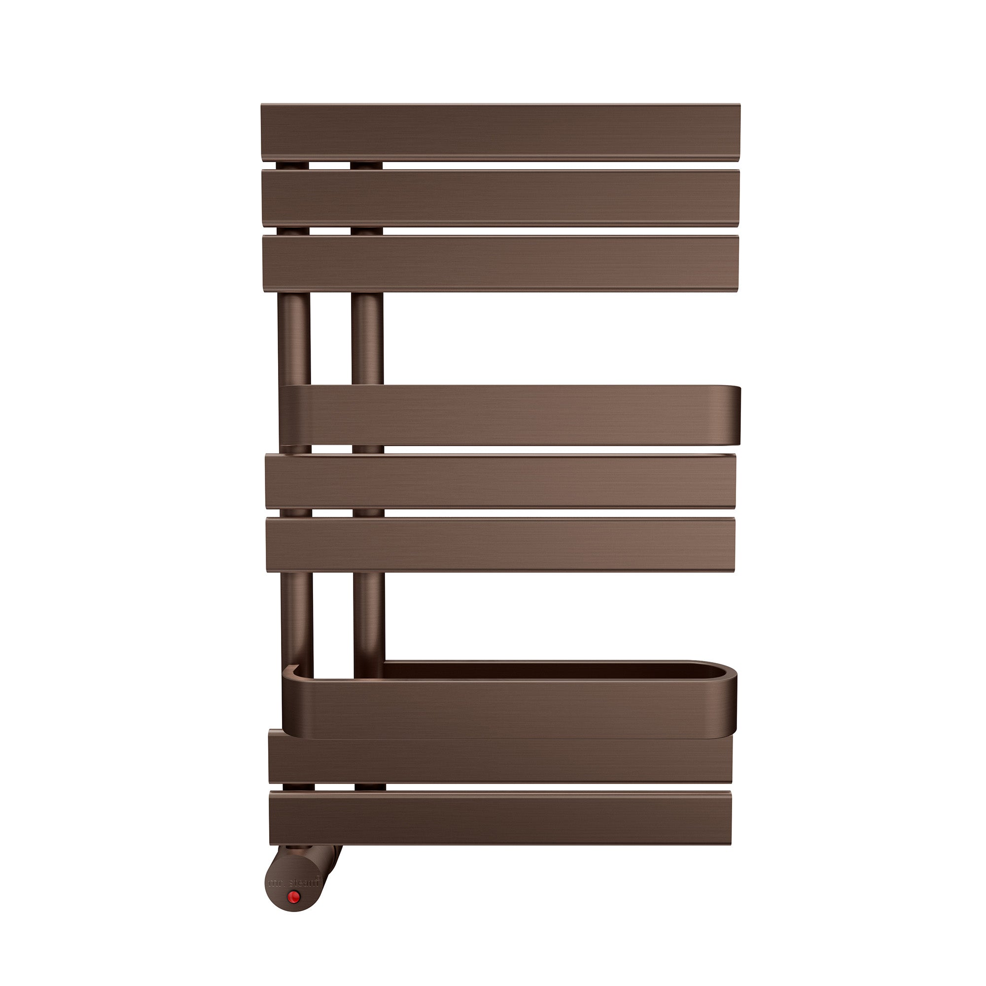 brushed bronze towel warmer