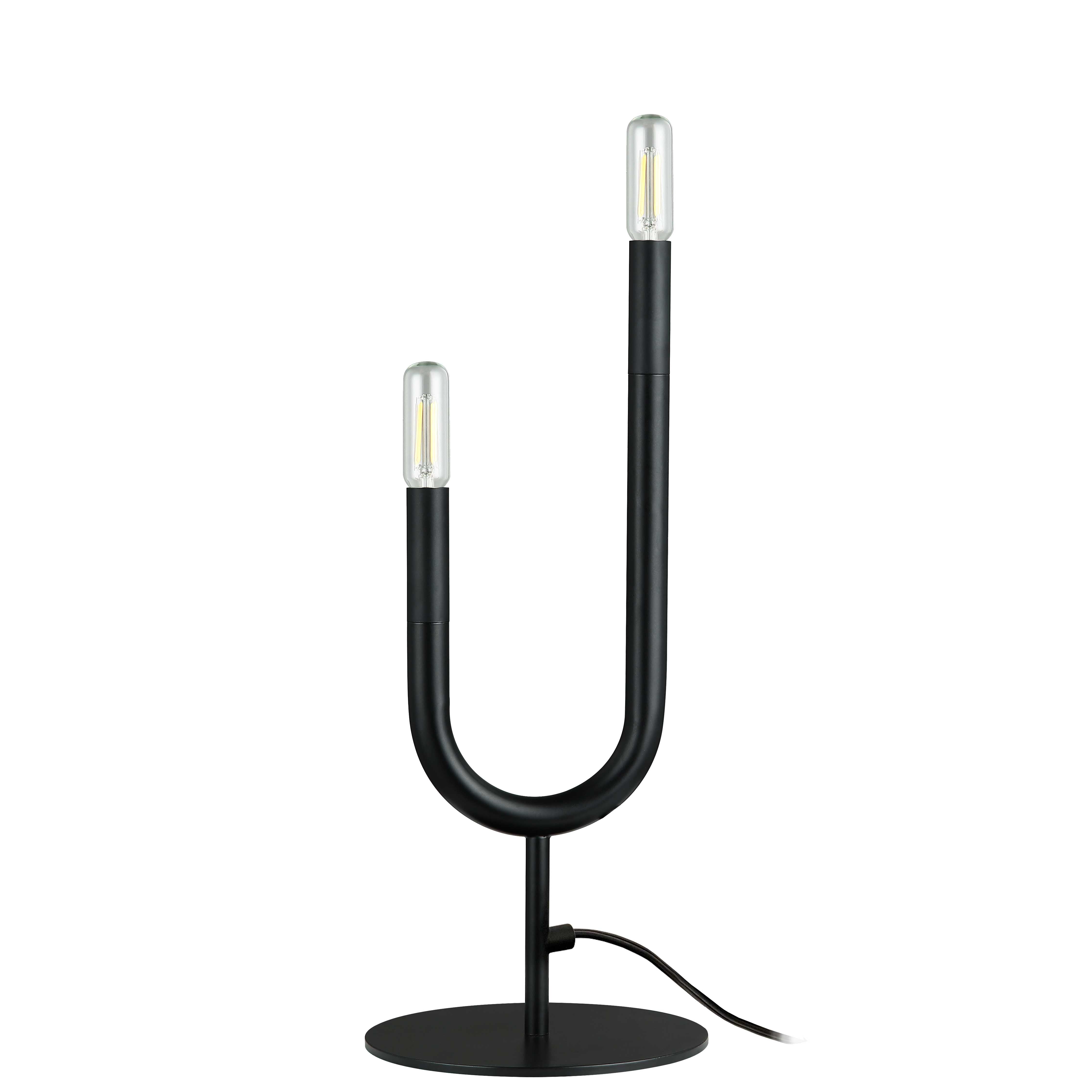 matte black table lamp