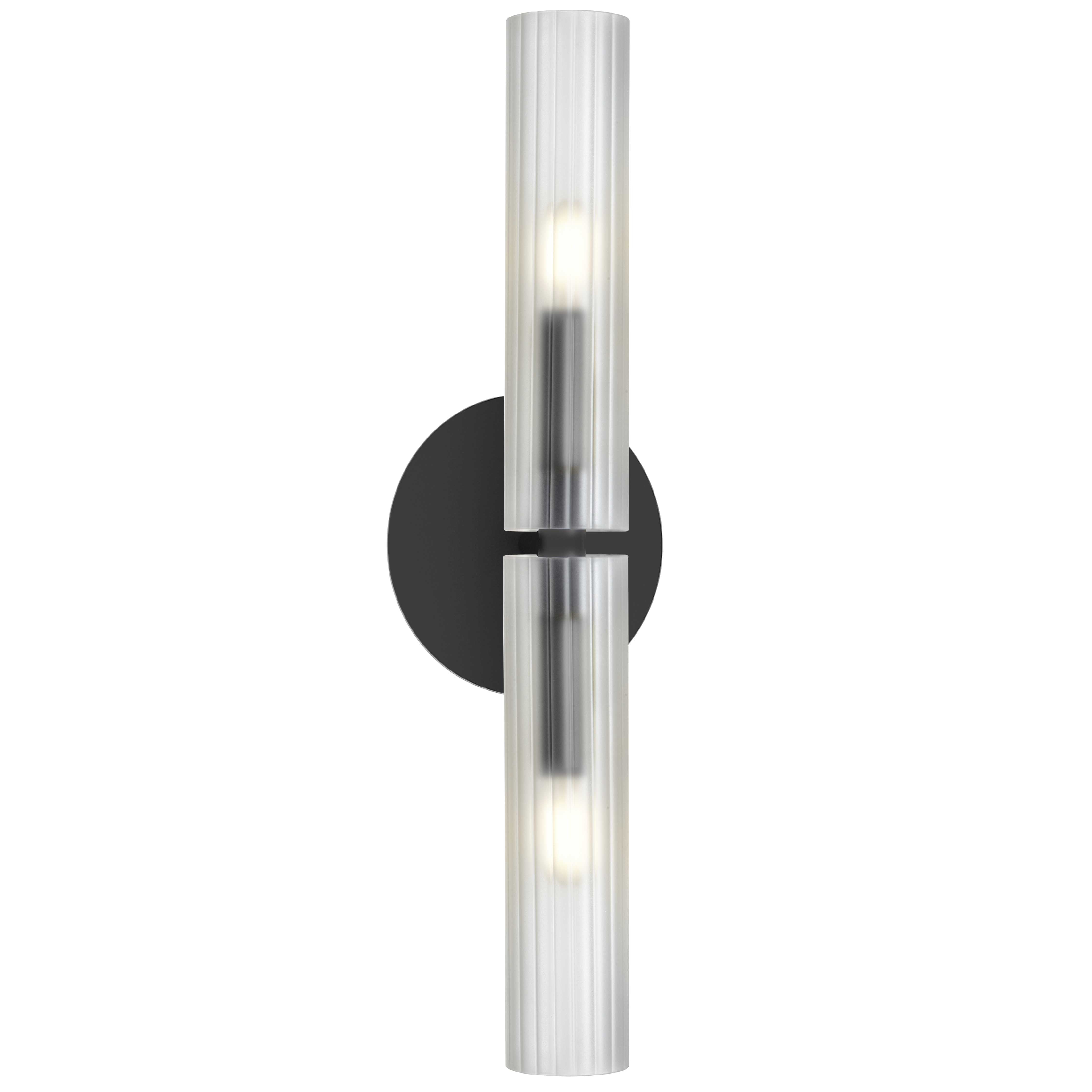 Dainolite 2 Light Incandescent Wand Wall Sconce with Frosted Glass