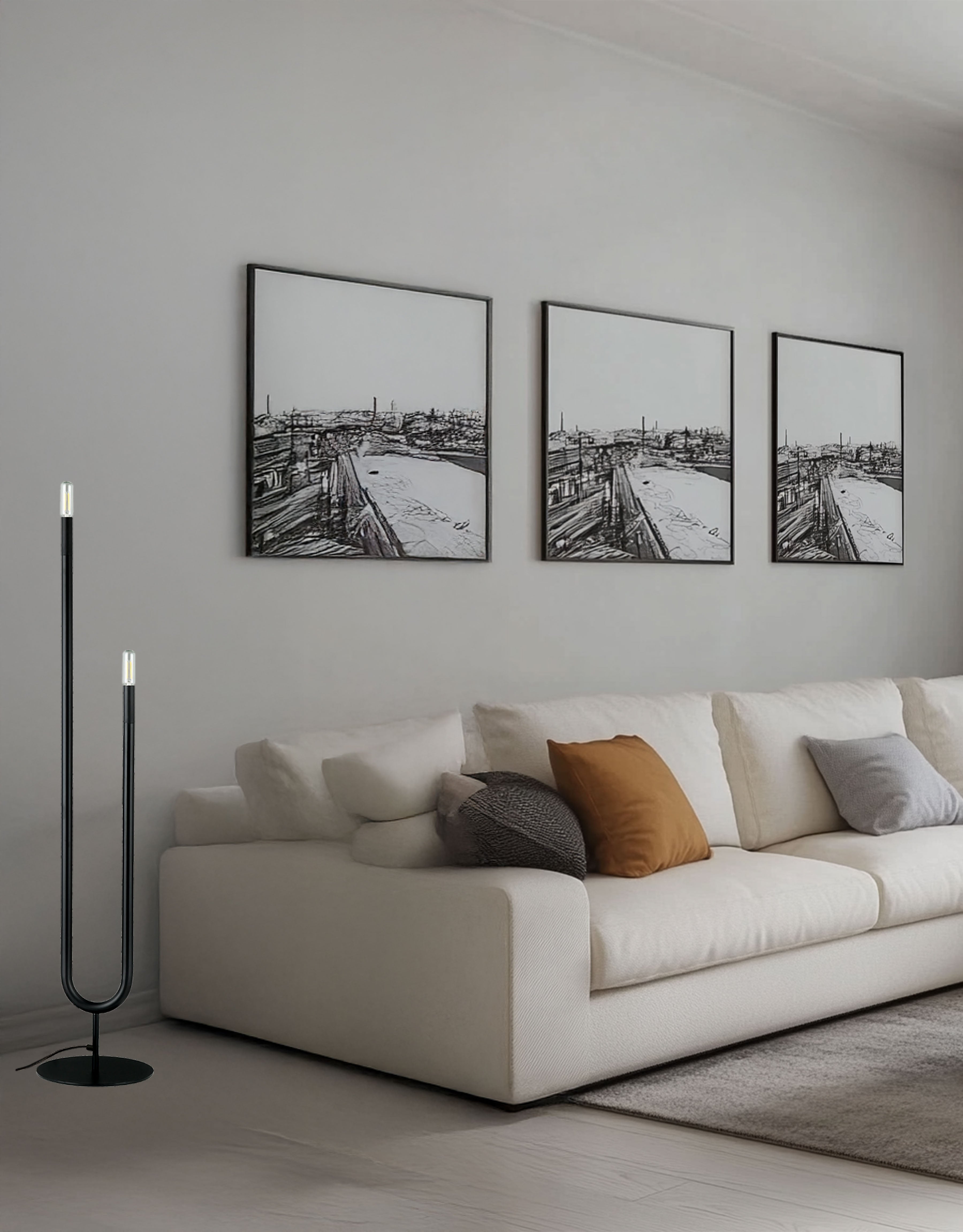 matte black table lamp