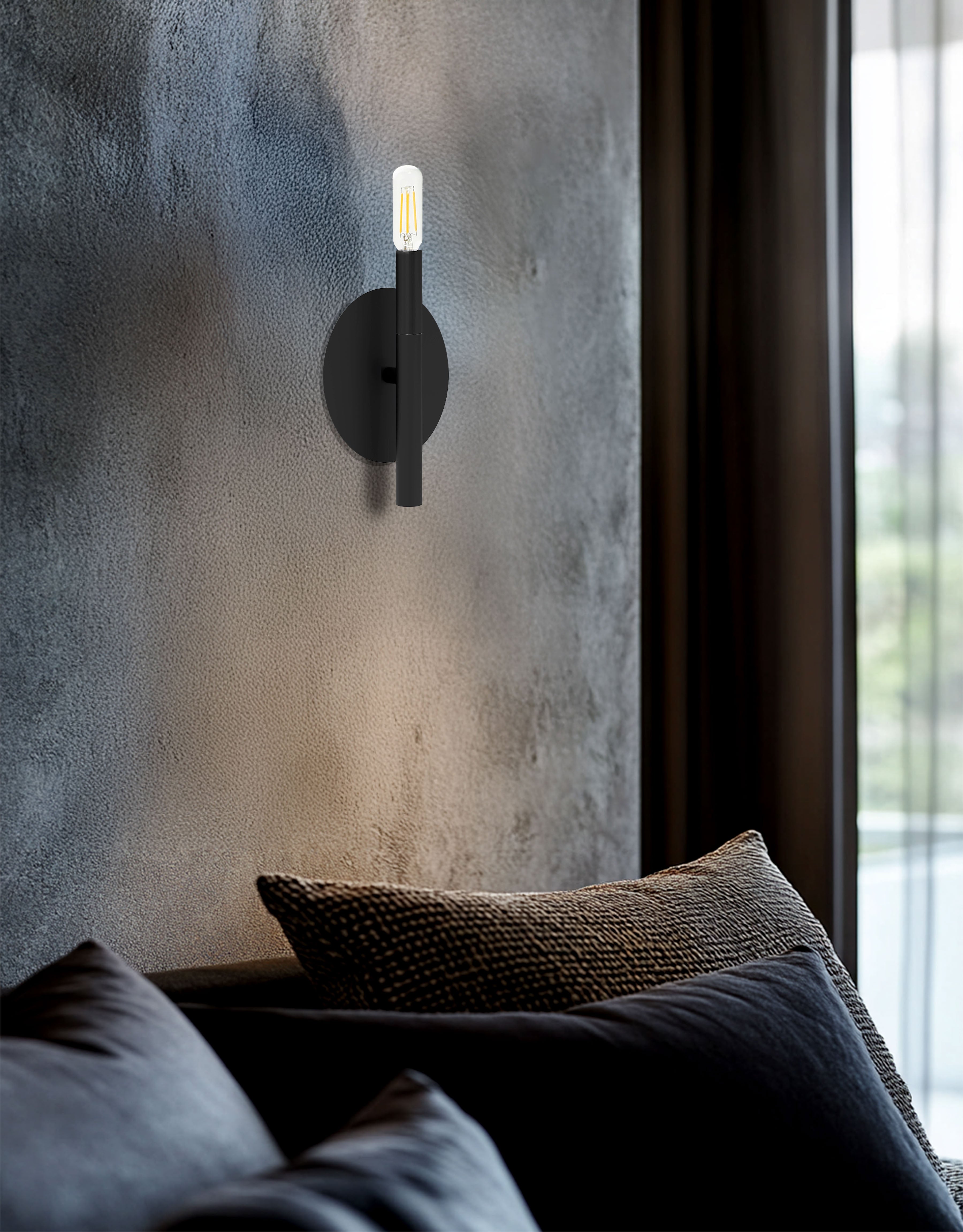 matte black wall mount