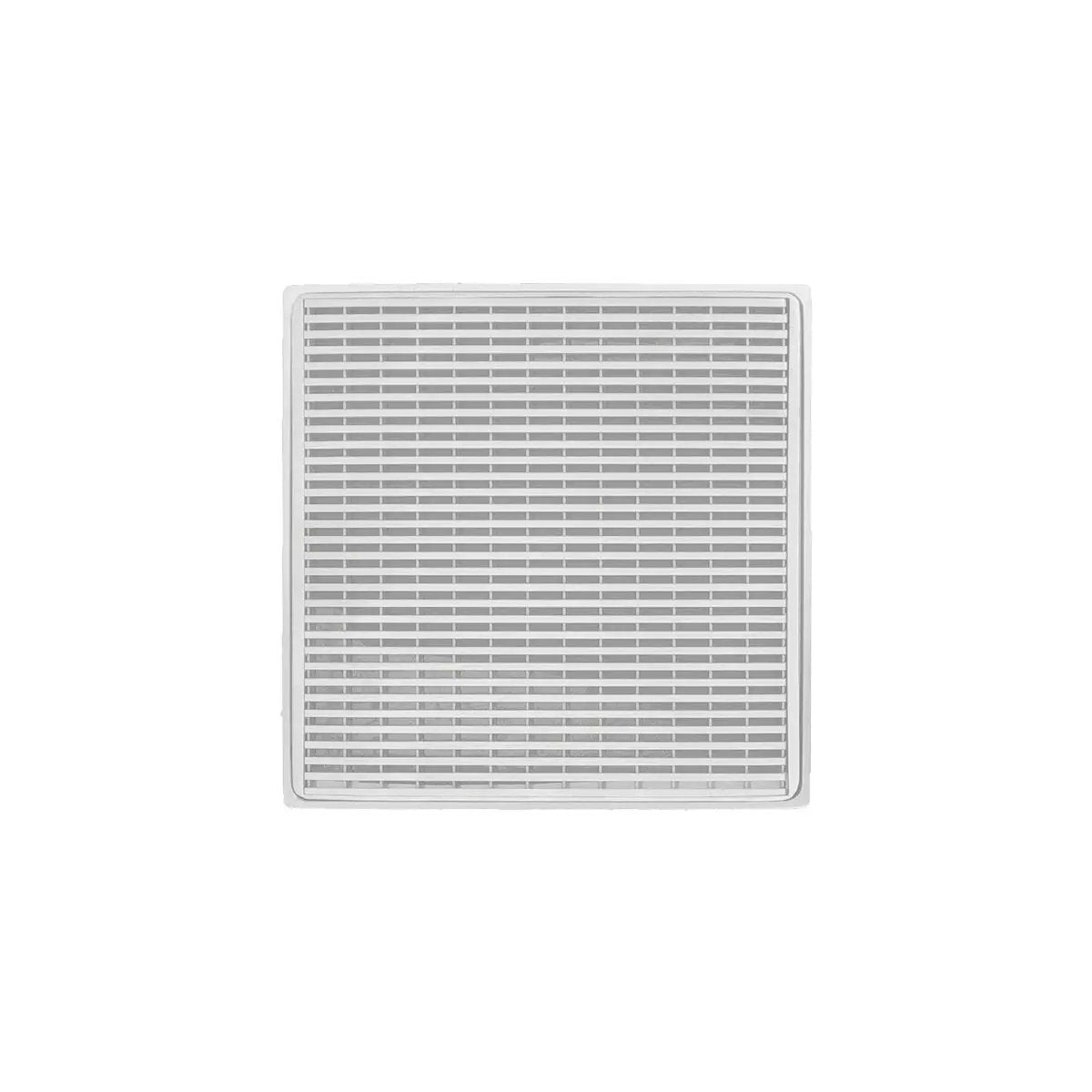 Infinity Drain 4" x 4" WDB 4 Complete Kit with Wedge Wire Pattern Decorative Plate with ABS Bonded Flange Drain Body, 2", 3" and 4" Outlet by Infinity Drain