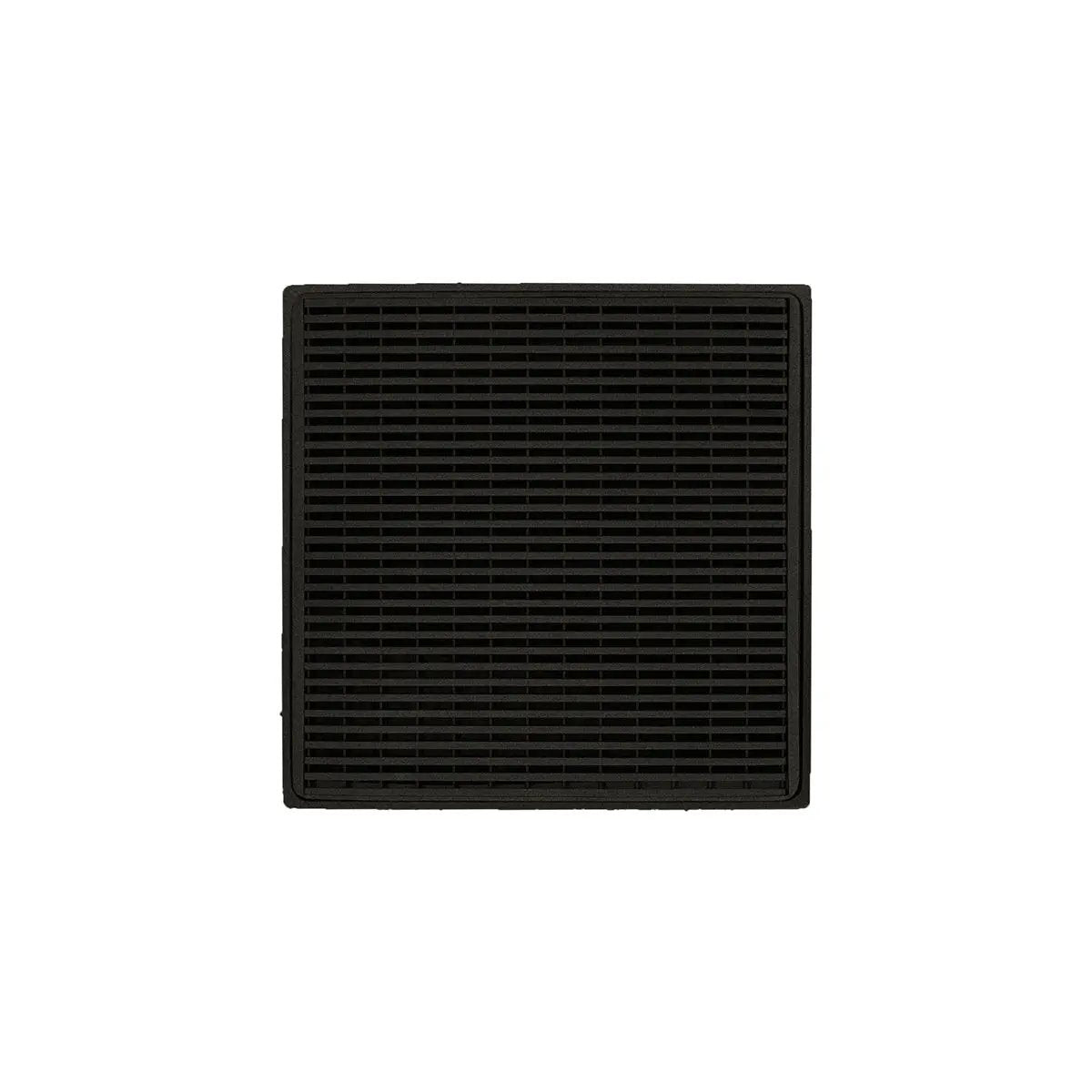 Infinity Drain 4" x 4" WDB 4 Complete Kit with Wedge Wire Pattern Decorative Plate with ABS Bonded Flange Drain Body, 2", 3" and 4" Outlet by Infinity Drain