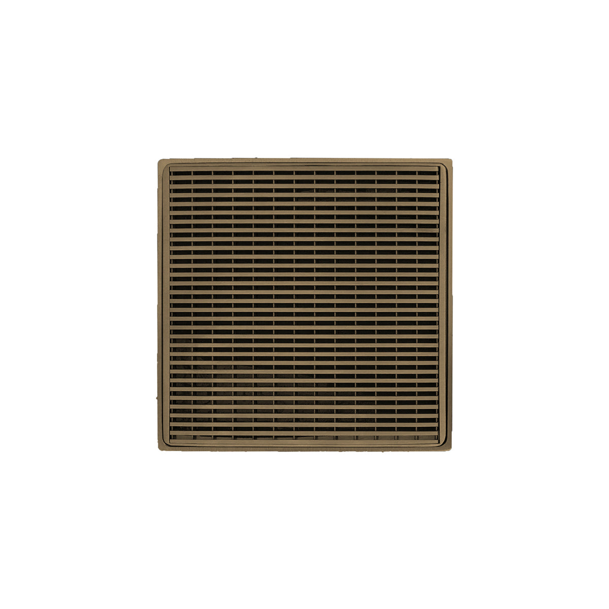 Infinity Drain 4" x 4" WDB 4 Complete Kit with Wedge Wire Pattern Decorative Plate with PVC Bonded Flange Drain Body, 2", 3" and 4" Outlet by Infinity Drain