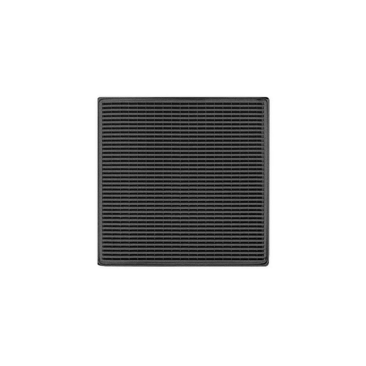 Infinity Drain 5" x 5" WDB 5 Complete Kit with Wedge Wire Pattern Decorative Plate with Stainless Steel Bonded Flange Drain Body, 2" No Hub Outlet by Infinity Drain