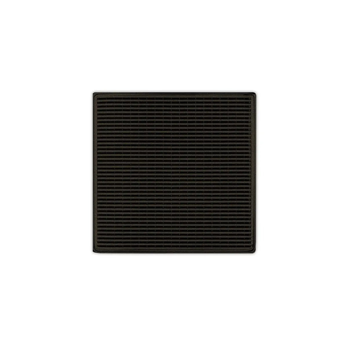 Infinity Drain 5" x 5" WDB 5 Complete Kit with Wedge Wire Pattern Decorative Plate with Stainless Steel Bonded Flange Drain Body, 2" No Hub Outlet by Infinity Drain