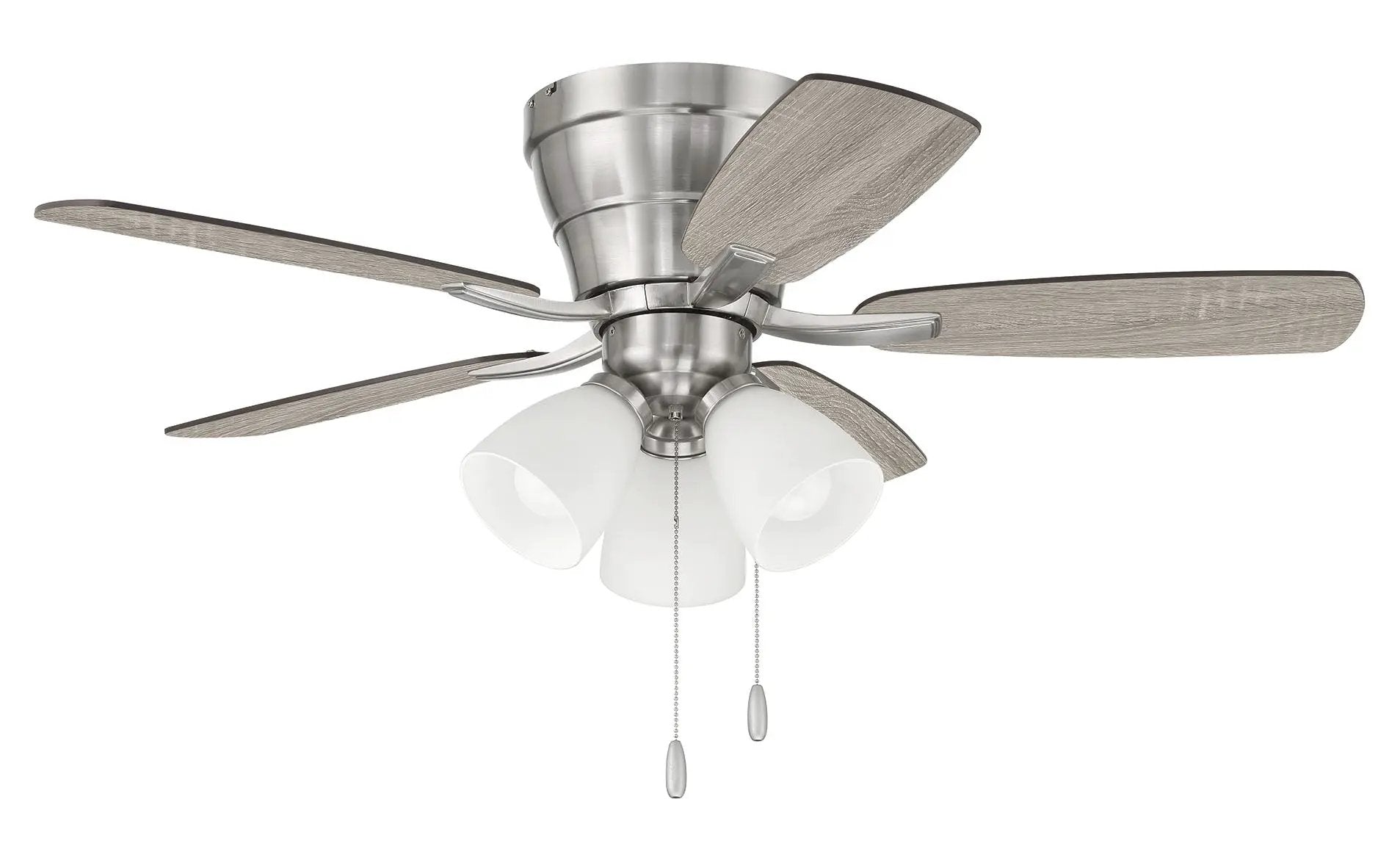 brushed polished nickel ceiling fans