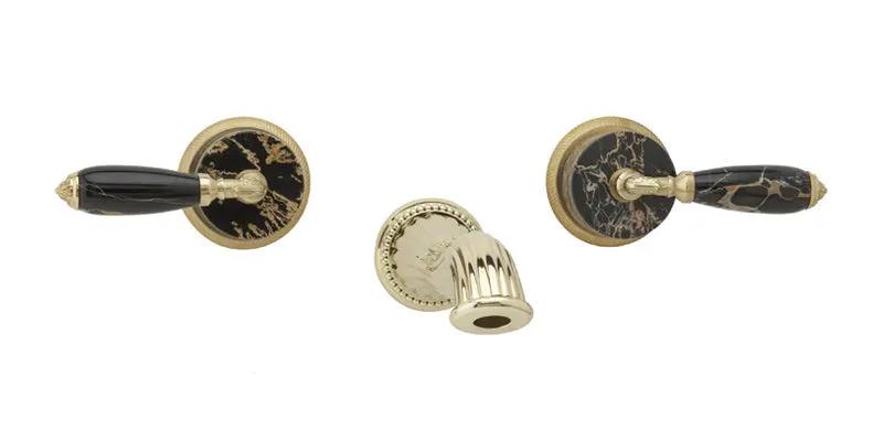 polished brass lavatory set