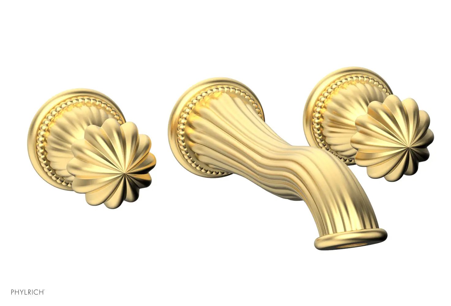 Phylrich GEORGIAN & BARCELONA Wall Lavatory Set Round Handles by Phylrich