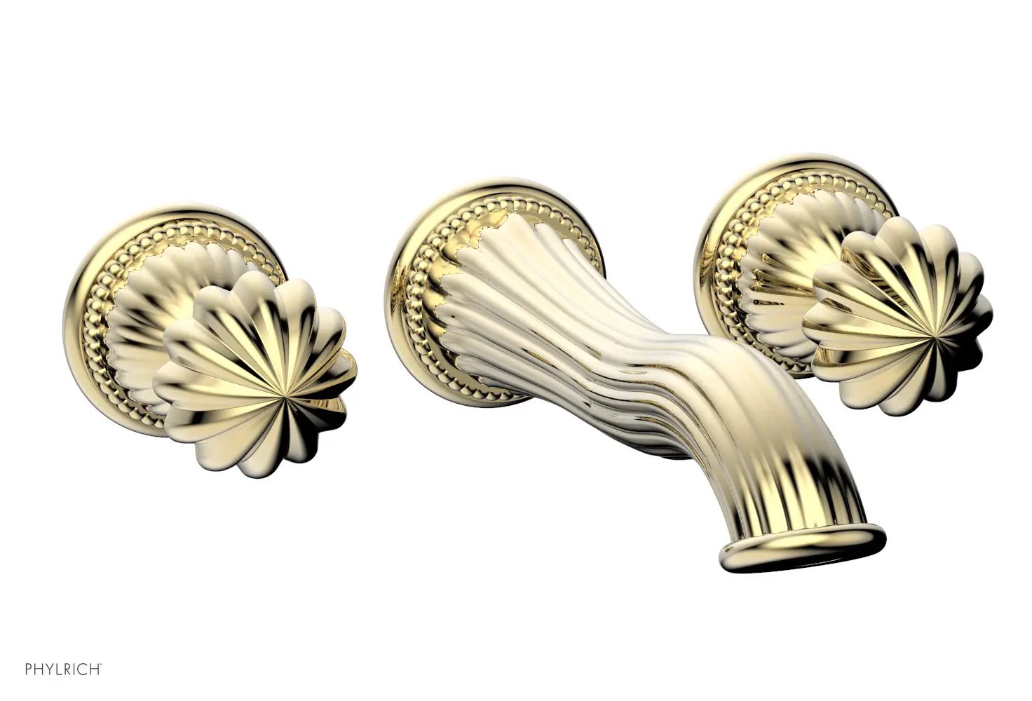 Phylrich GEORGIAN & BARCELONA Wall Lavatory Set Round Handles by Phylrich