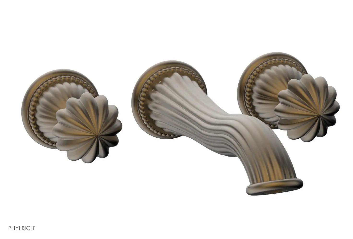 Phylrich GEORGIAN & BARCELONA Wall Lavatory Set Round Handles by Phylrich