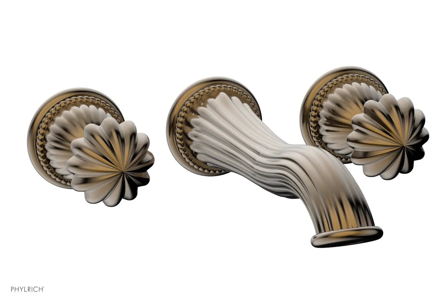Phylrich GEORGIAN & BARCELONA Wall Lavatory Set Round Handles by Phylrich