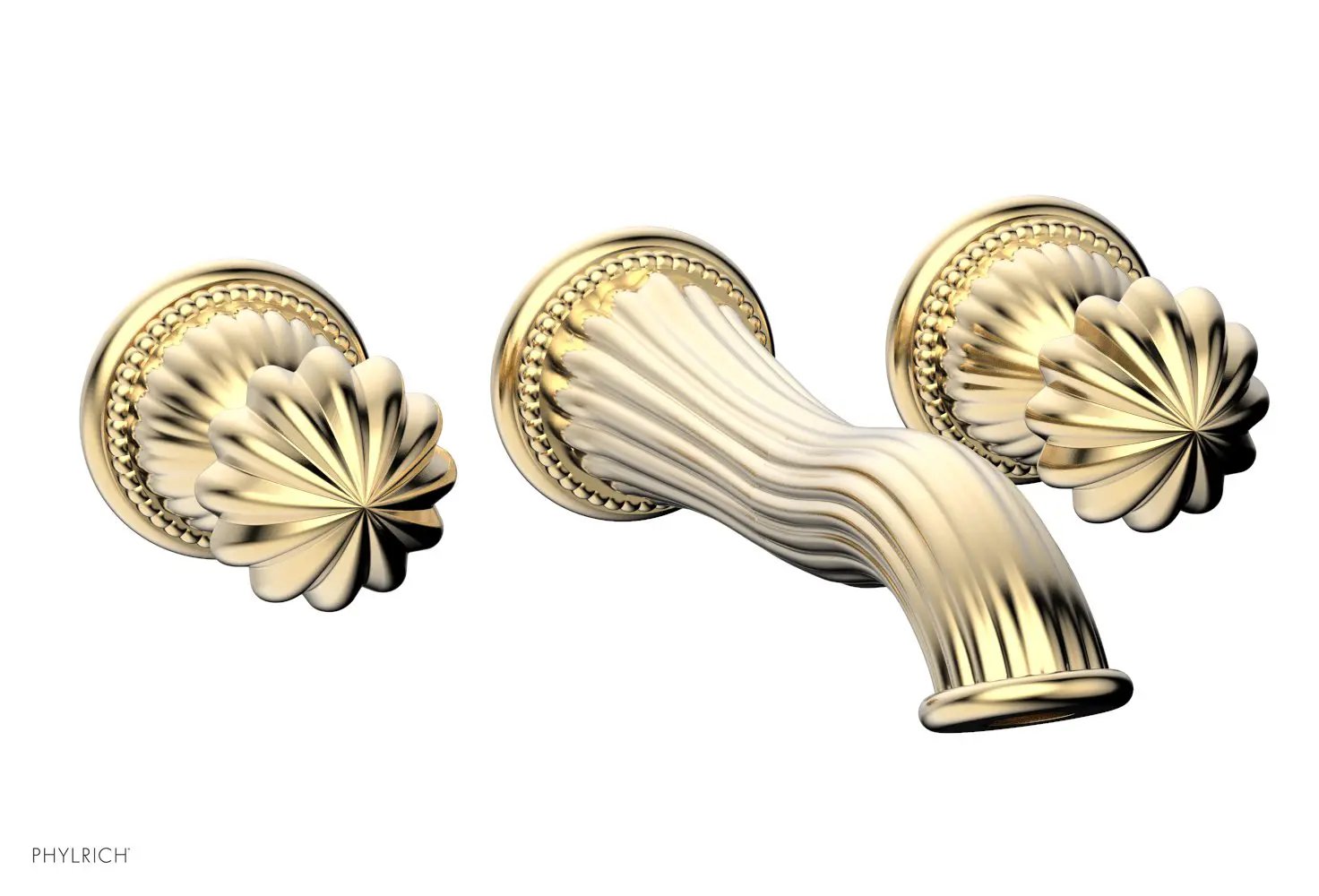 Phylrich GEORGIAN & BARCELONA Wall Lavatory Set Round Handles by Phylrich